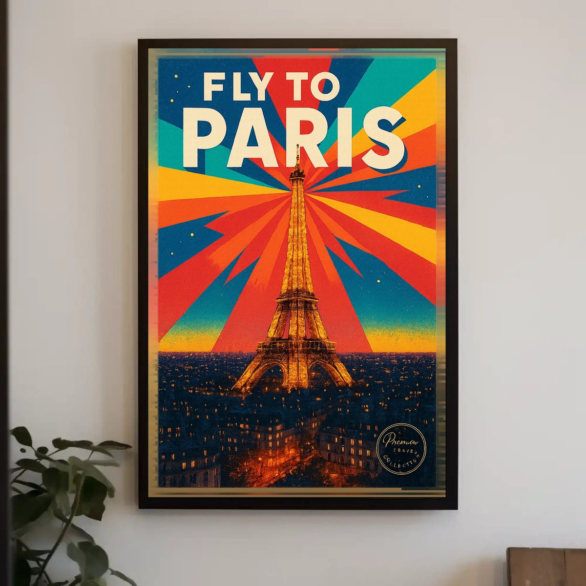 Fly to Paris Poster