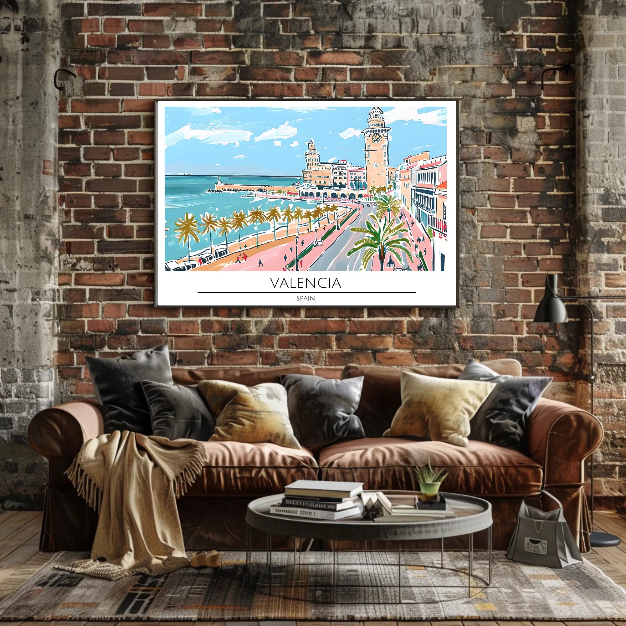 Valencia Coastal View Poster PosterGoat