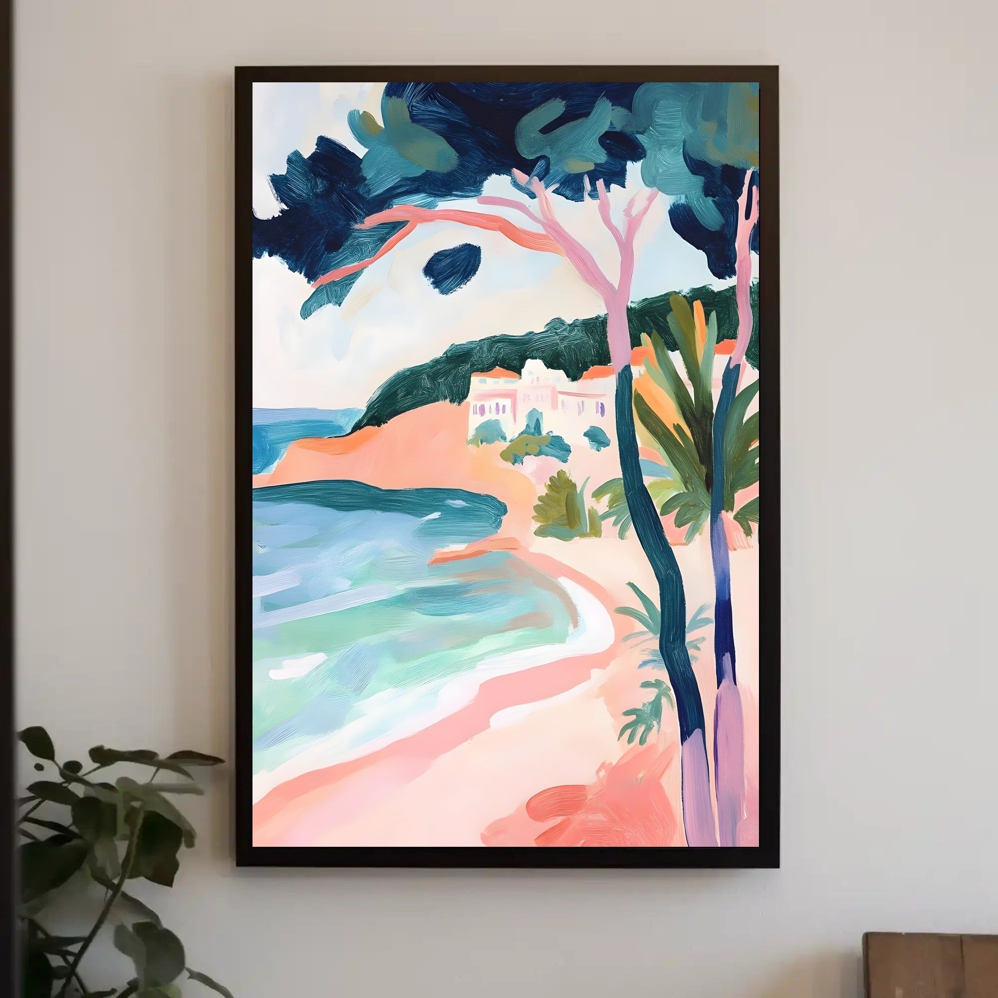 Coastal Serenity Poster Minimalist Beach Wall Art
