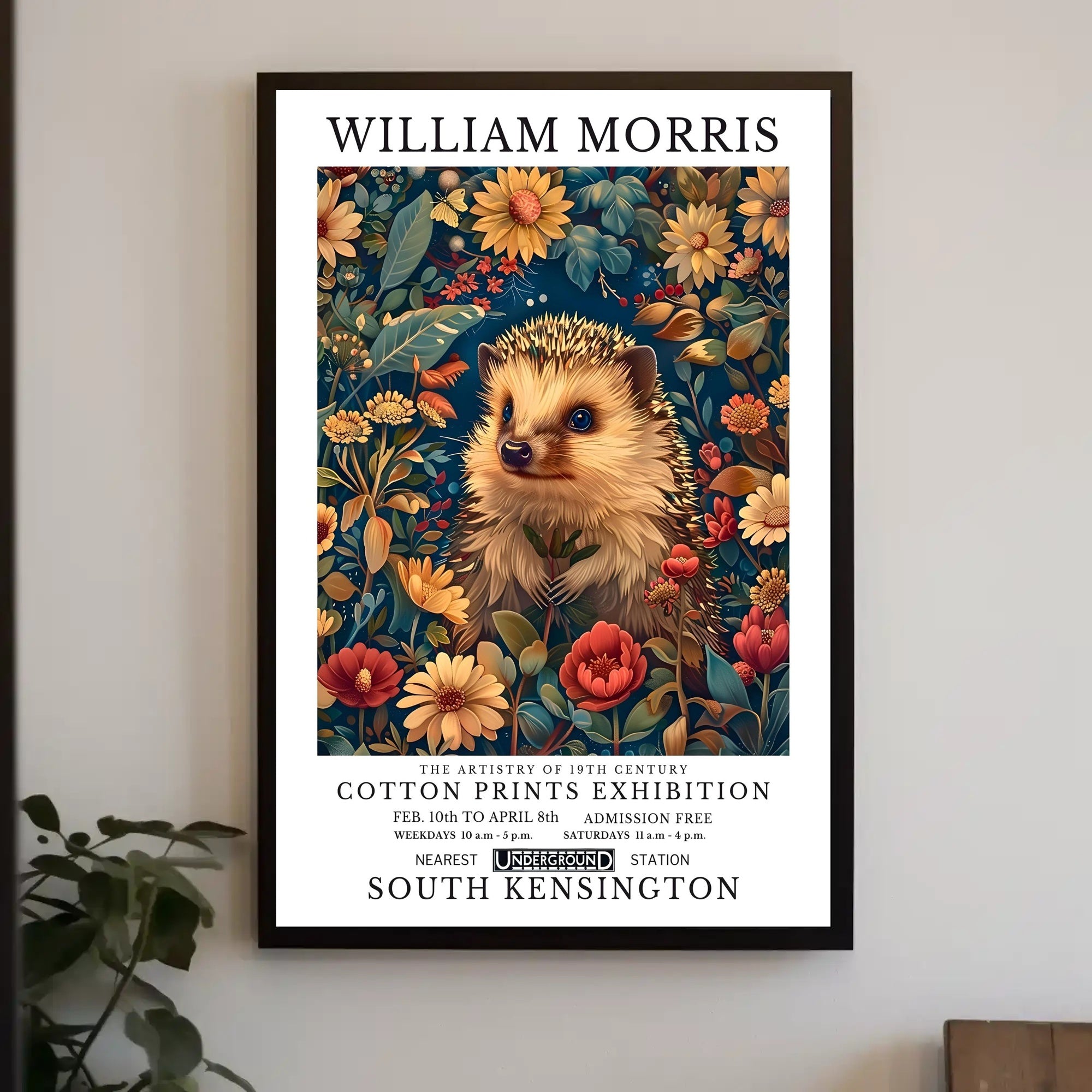 William Morris Nature Artistry Exhibition Poster