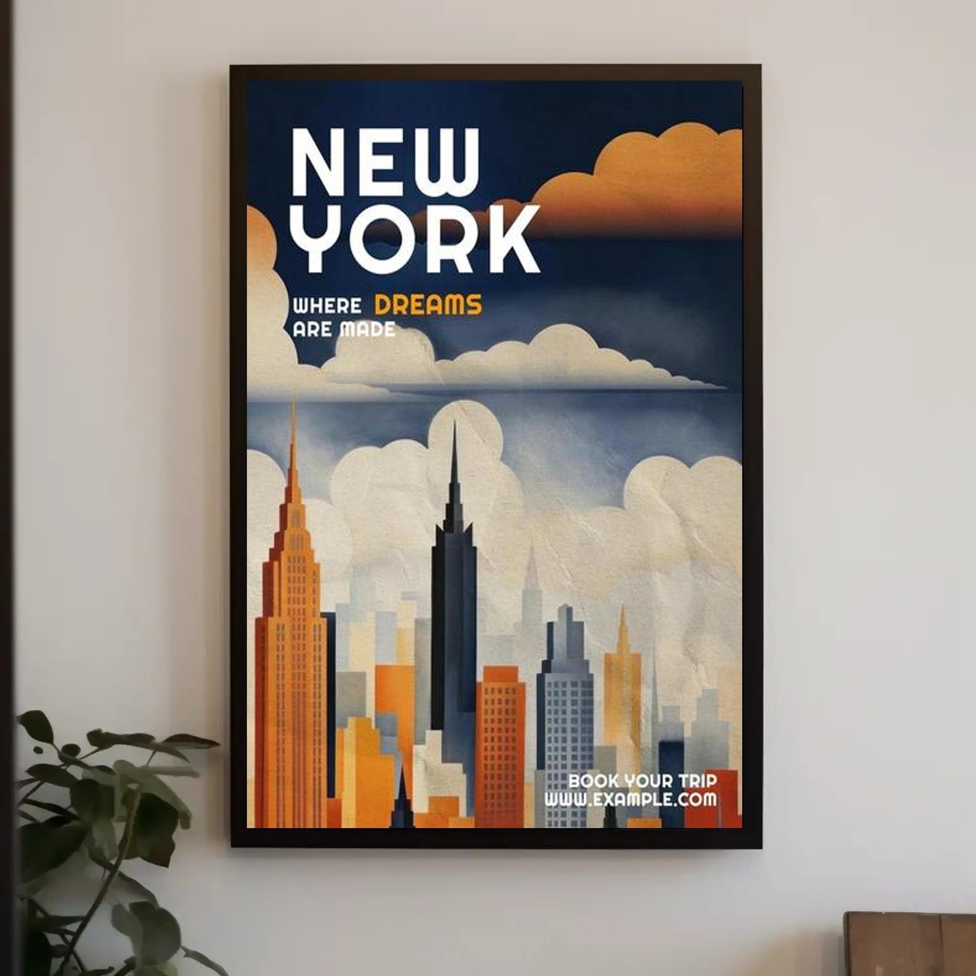 New York: Where Dreams Are Made Poster PosterGoat