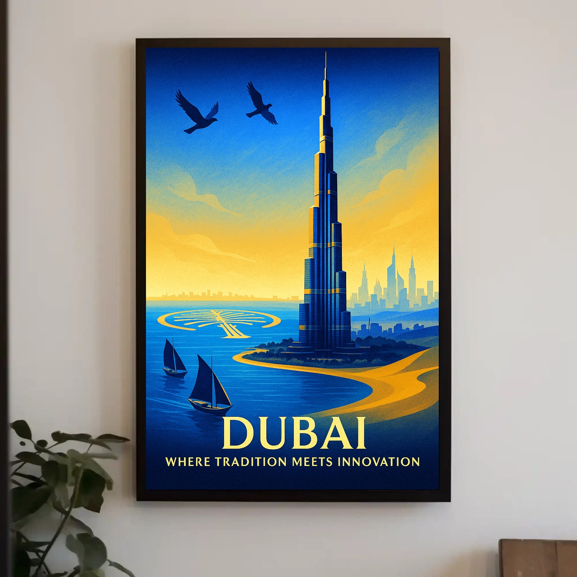Dubai Where Tradition Meets Innovation Poster PosterGoat