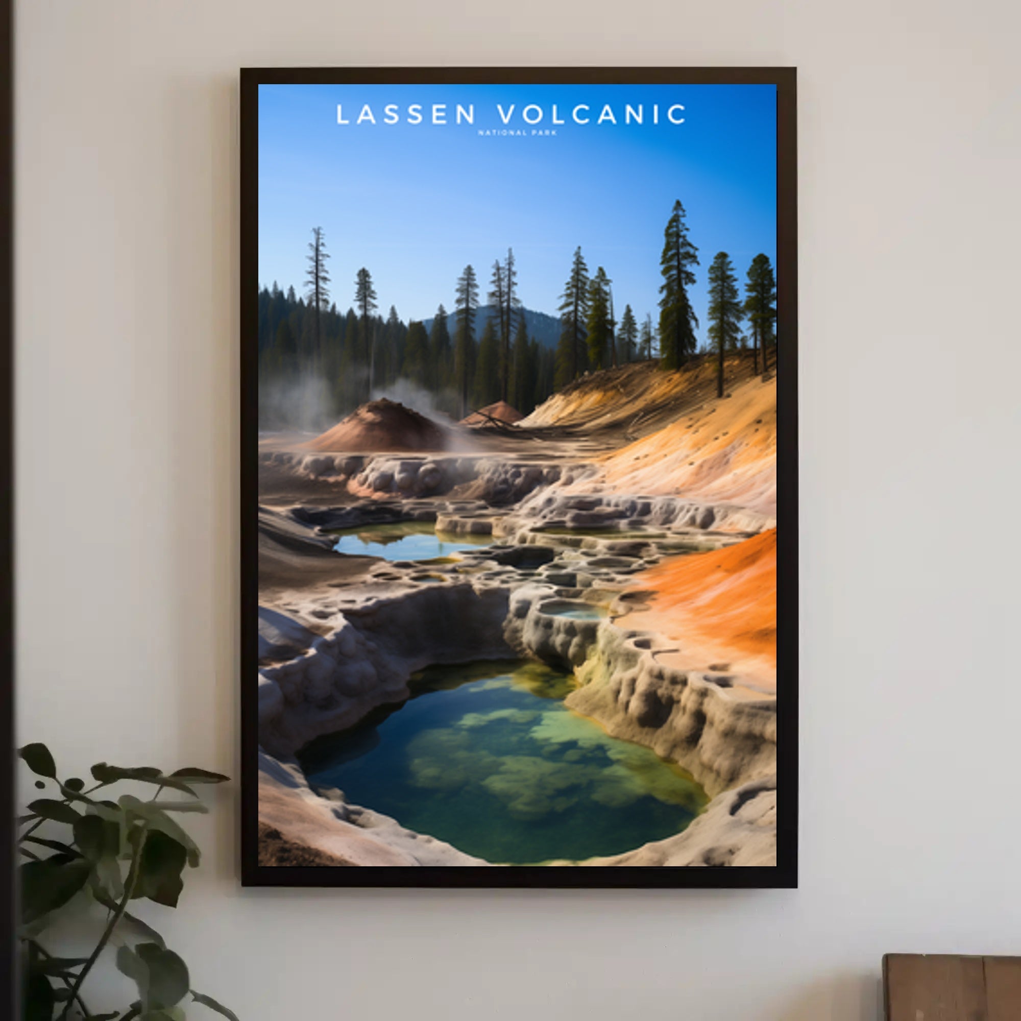 Lassen Volcanic National Park Travel Poster