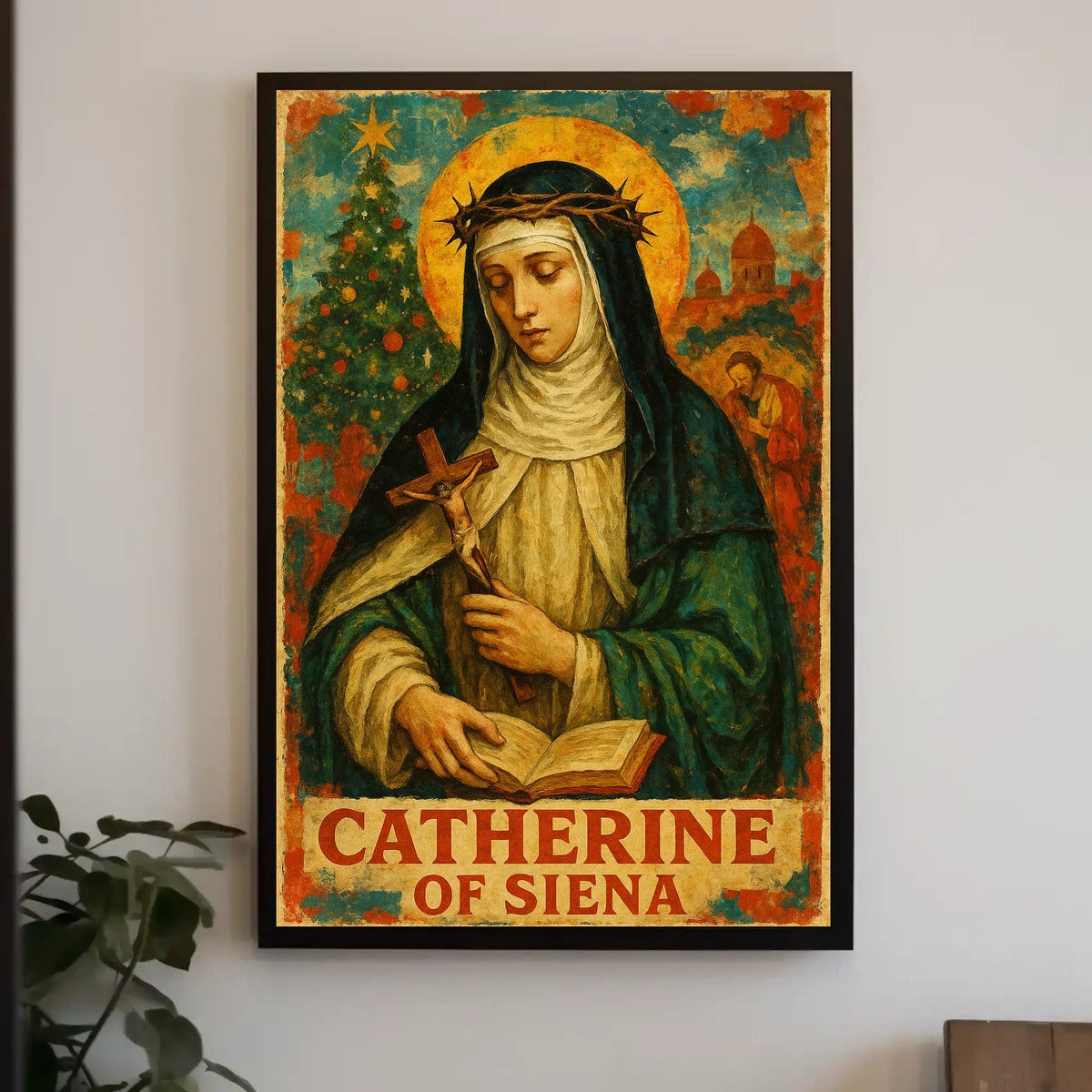 Saint Catherine of Siena Catholic Art Heritage Poster
