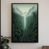 Journey Through The Misty Mountains Poster