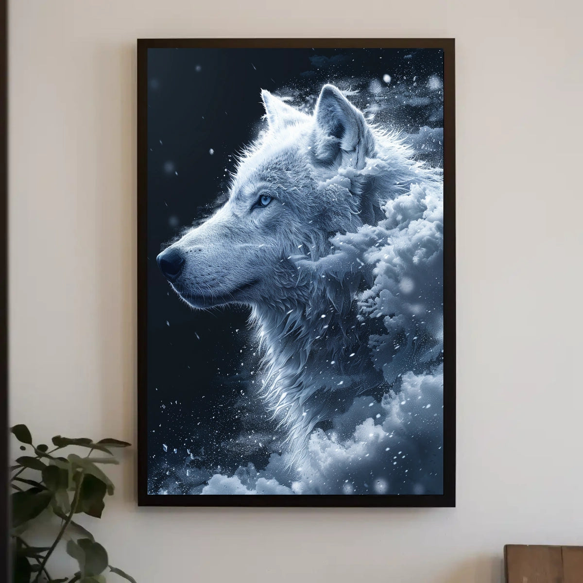 Majestic Winter Wolf Poster
