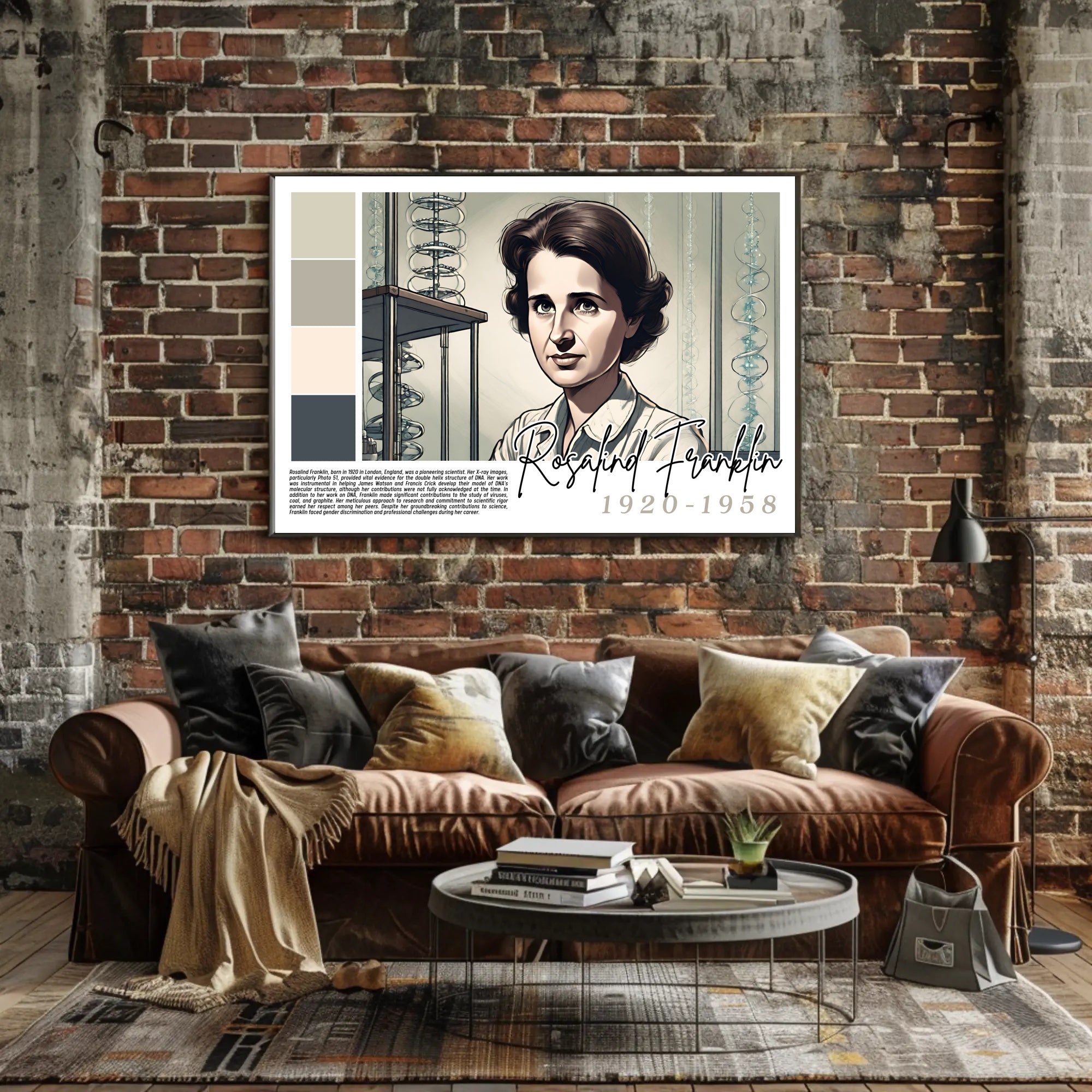 Rosalind Franklin: Pioneer of DNA Research Poster