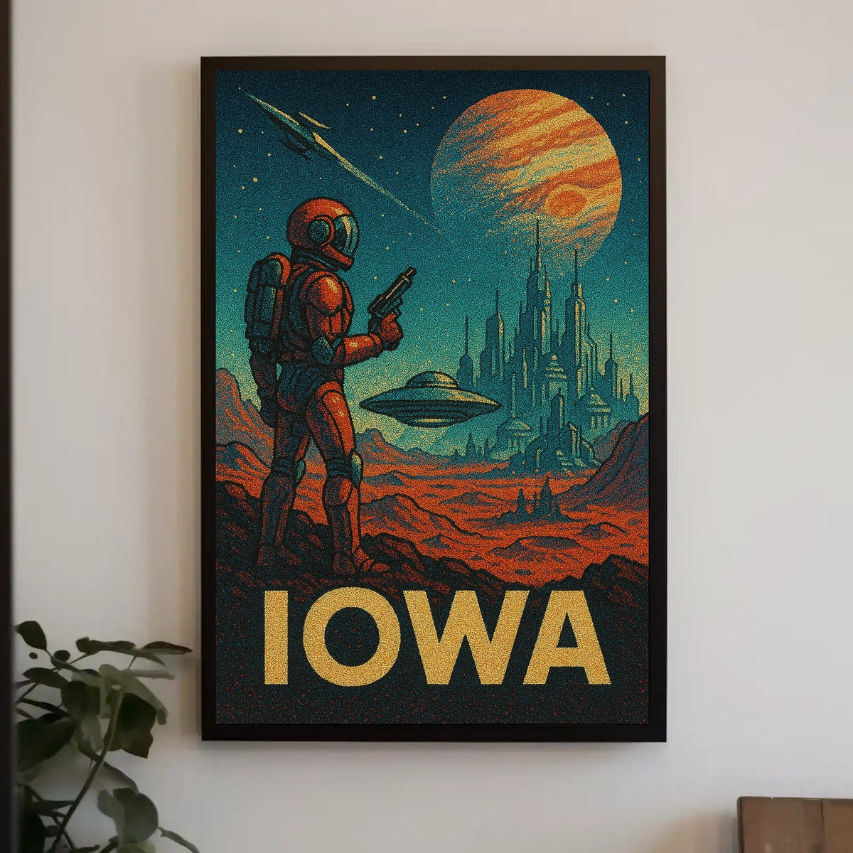 Iowa In Space Poster