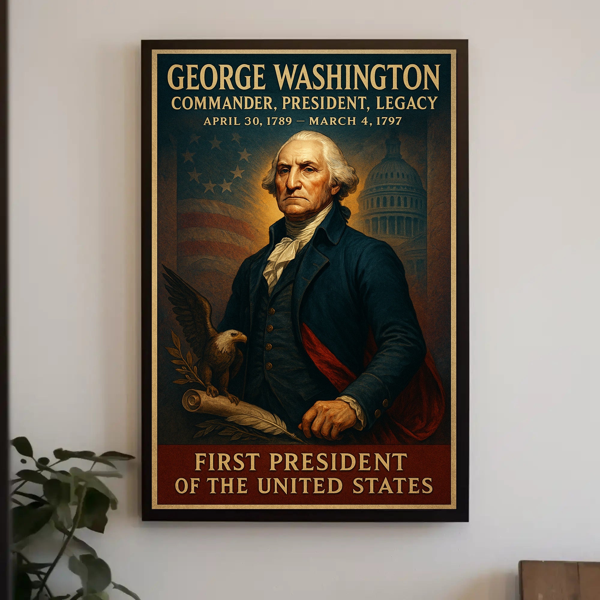 George Washington 1st President Poster PosterGoat