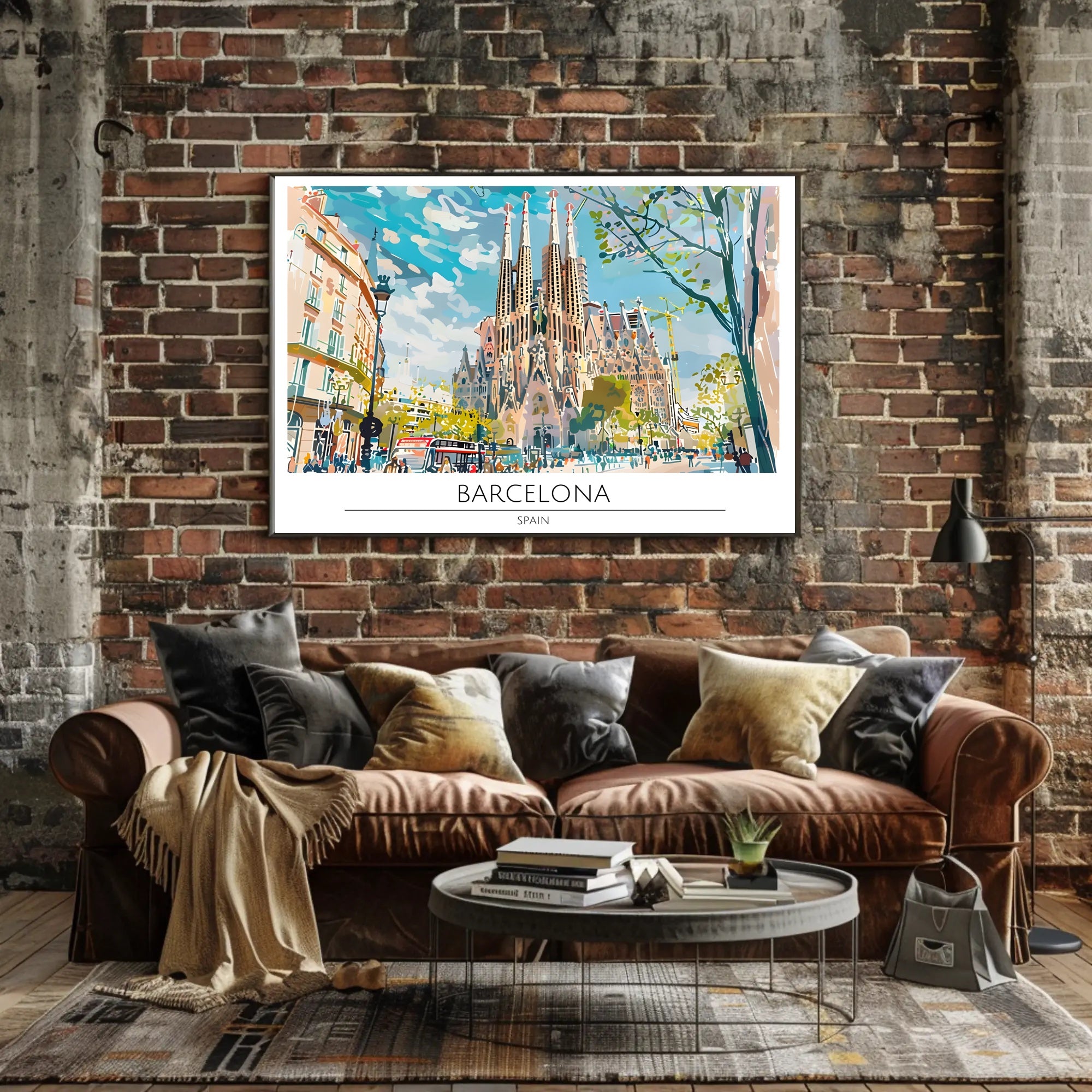 Vibrant Barcelona Poster