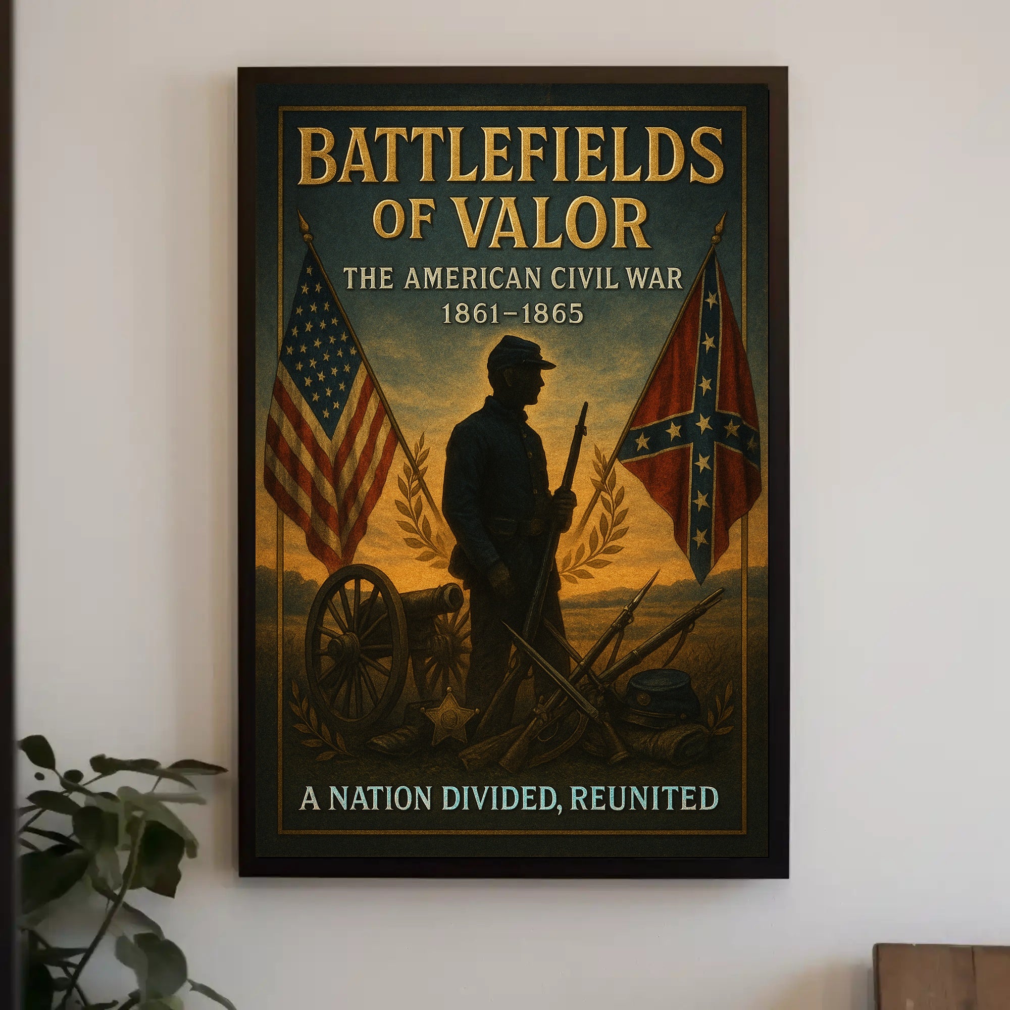 Battlefields of Valor The American Civil War Poster PosterGoat