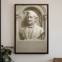 Millard Fillmore Bust 19th Century Presidential Poster