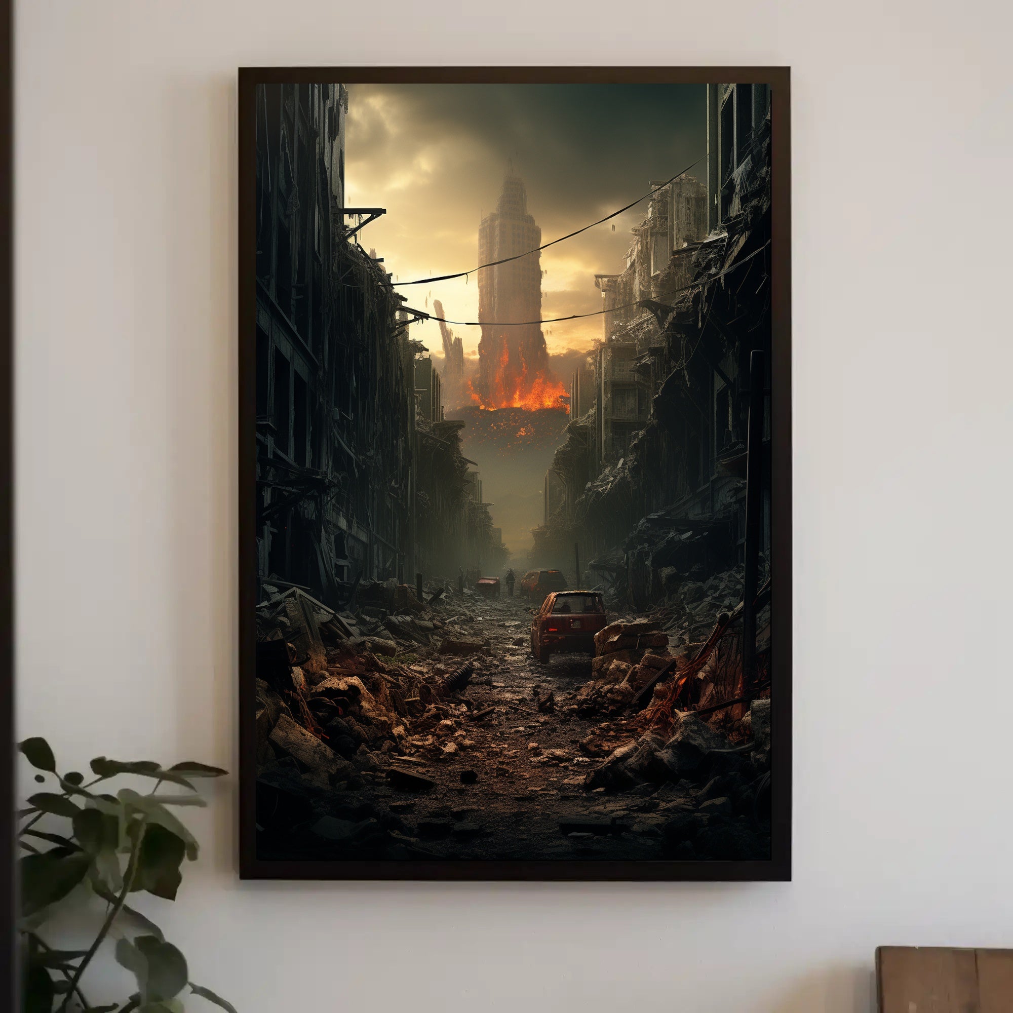 Post-Apocalyptic Cityscape Poster