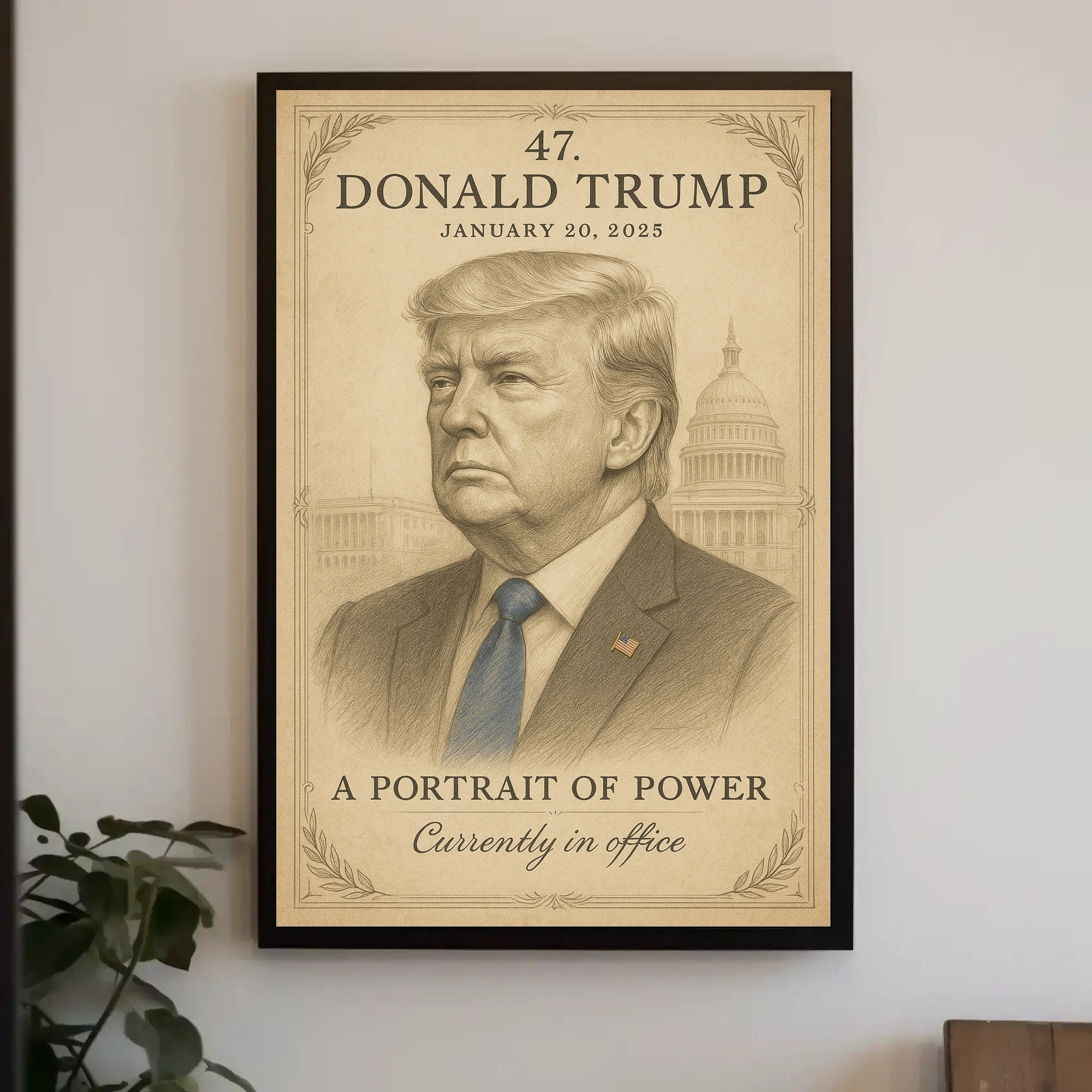 Donald Trump 47th President Poster PosterGoat