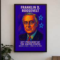 Franklin D. Roosevelt 32nd President Poster