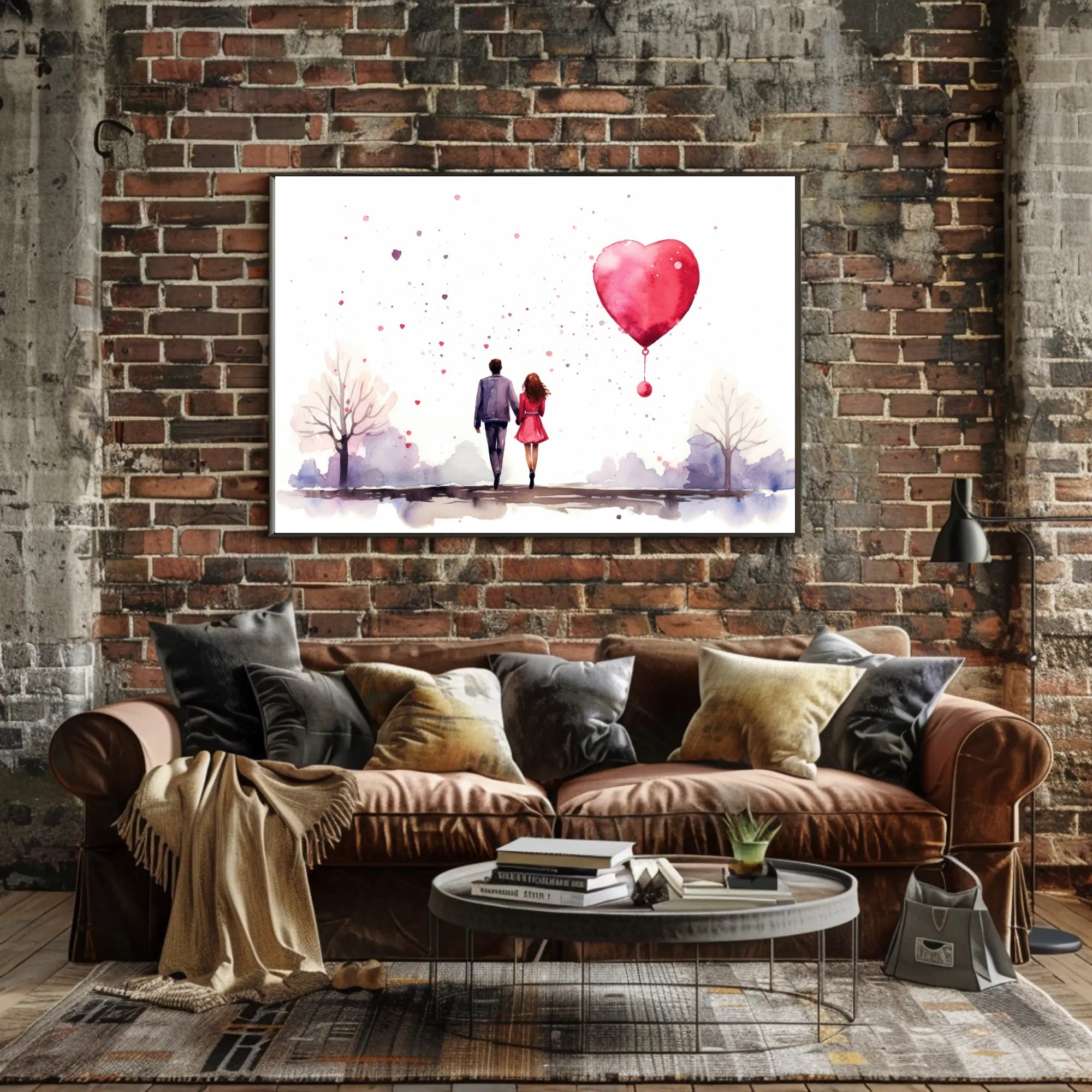 Love in Watercolor Poster