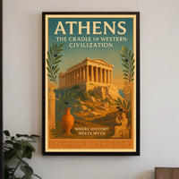 Athens The Cradle of Western Civilization Poster