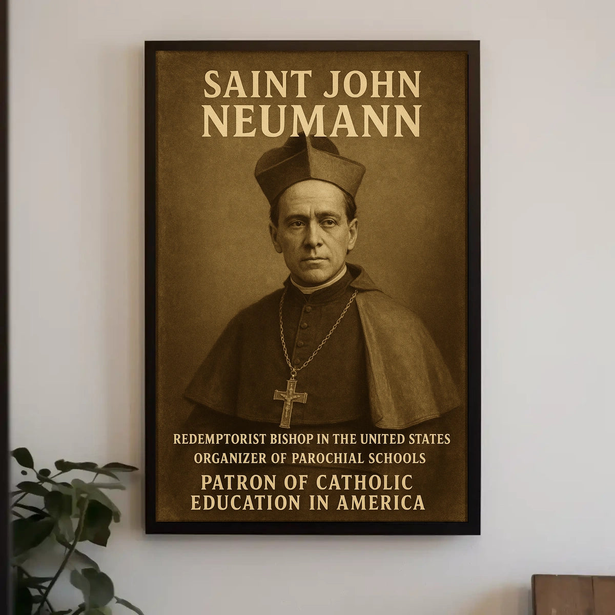 Saint John Neumann Patron Of Catholic Poster