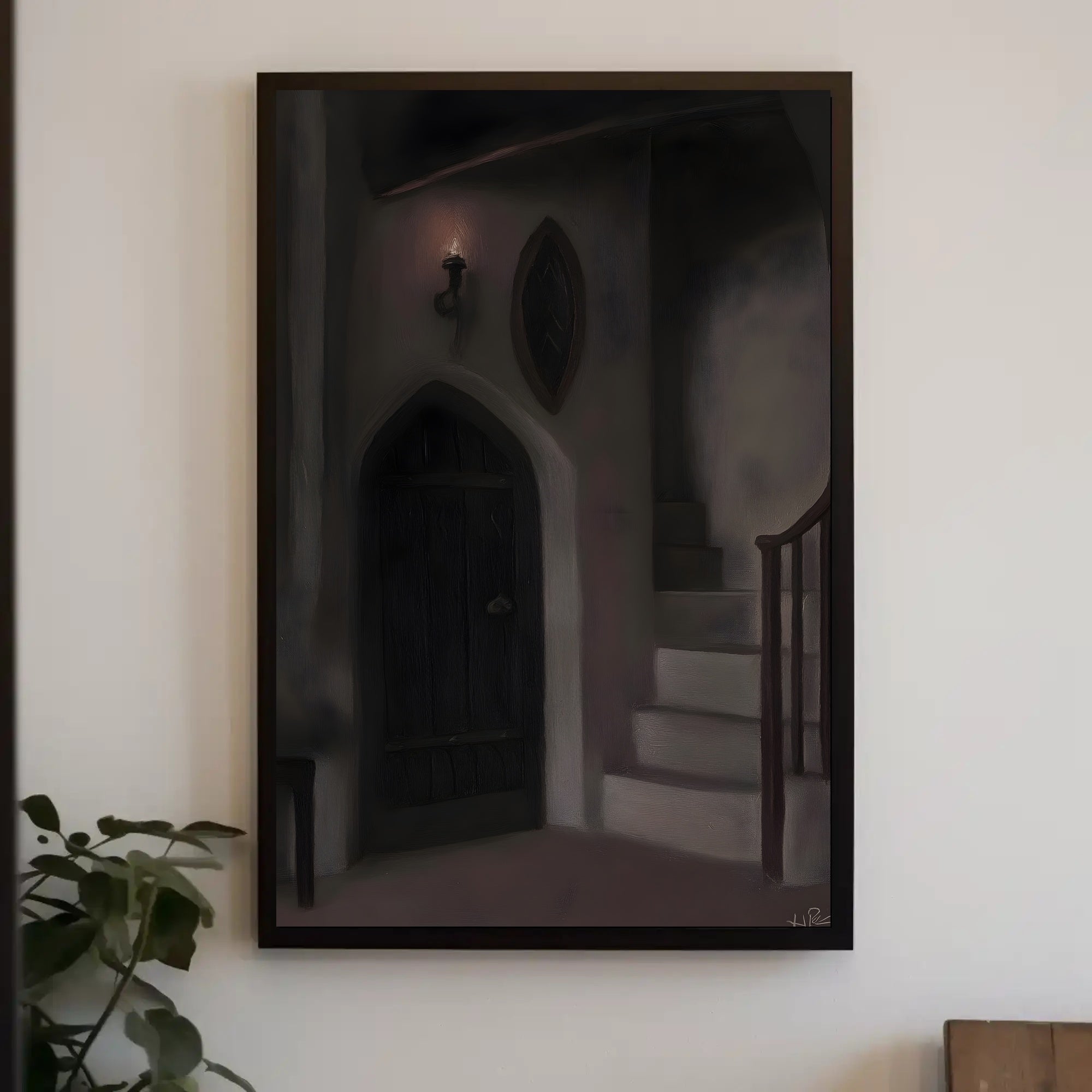 Medieval Gothic Interior Scene Fantasy or Mythology Poster PosterGoat