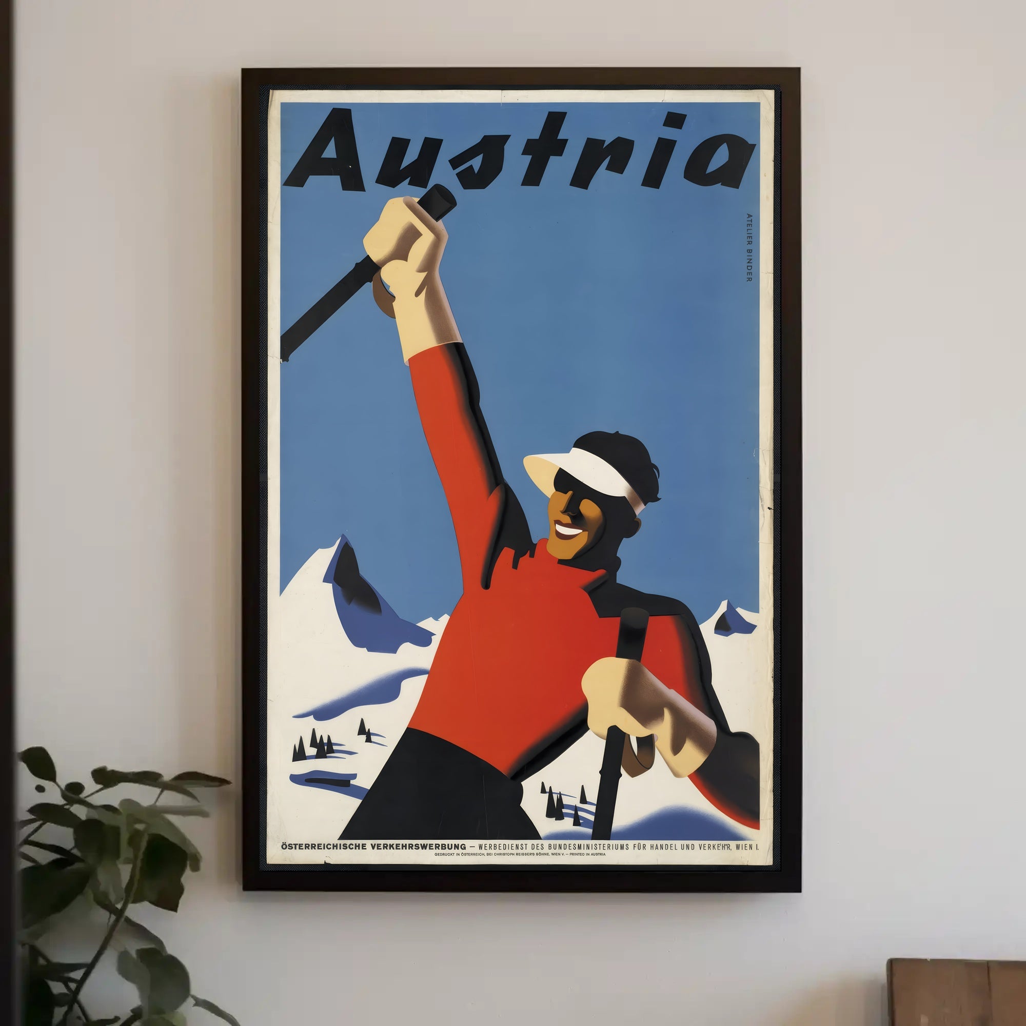 Austria Skiing Poster PosterGoat