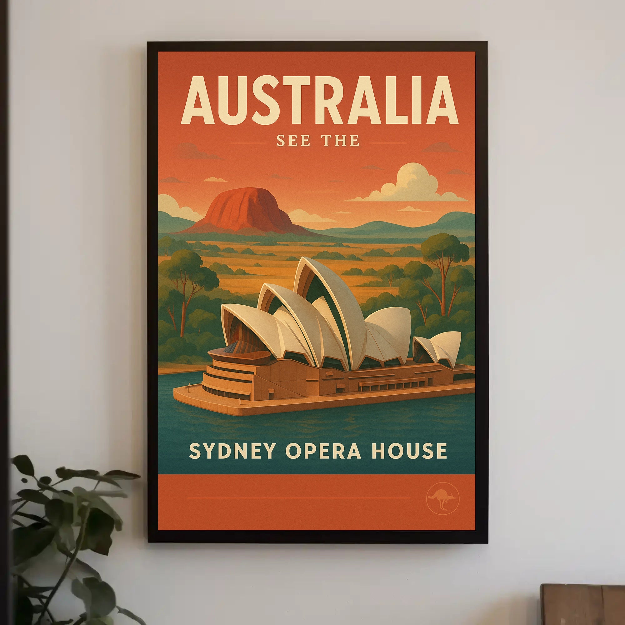 Australia's Iconic Sydney Opera House Travel Poster