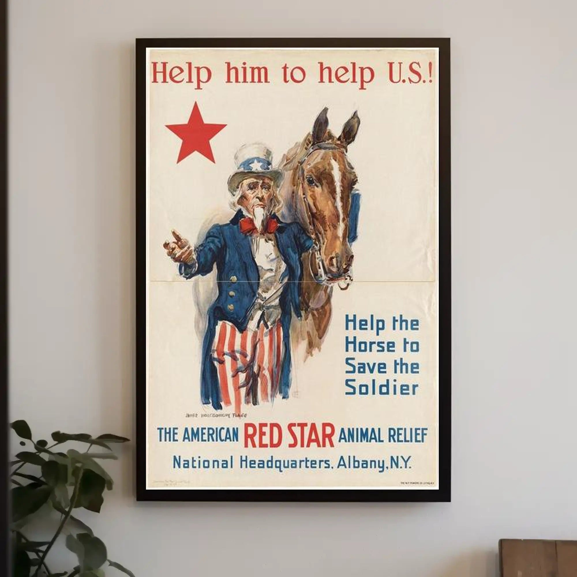 Help the Horse, Save the Soldier Poster PosterGoat