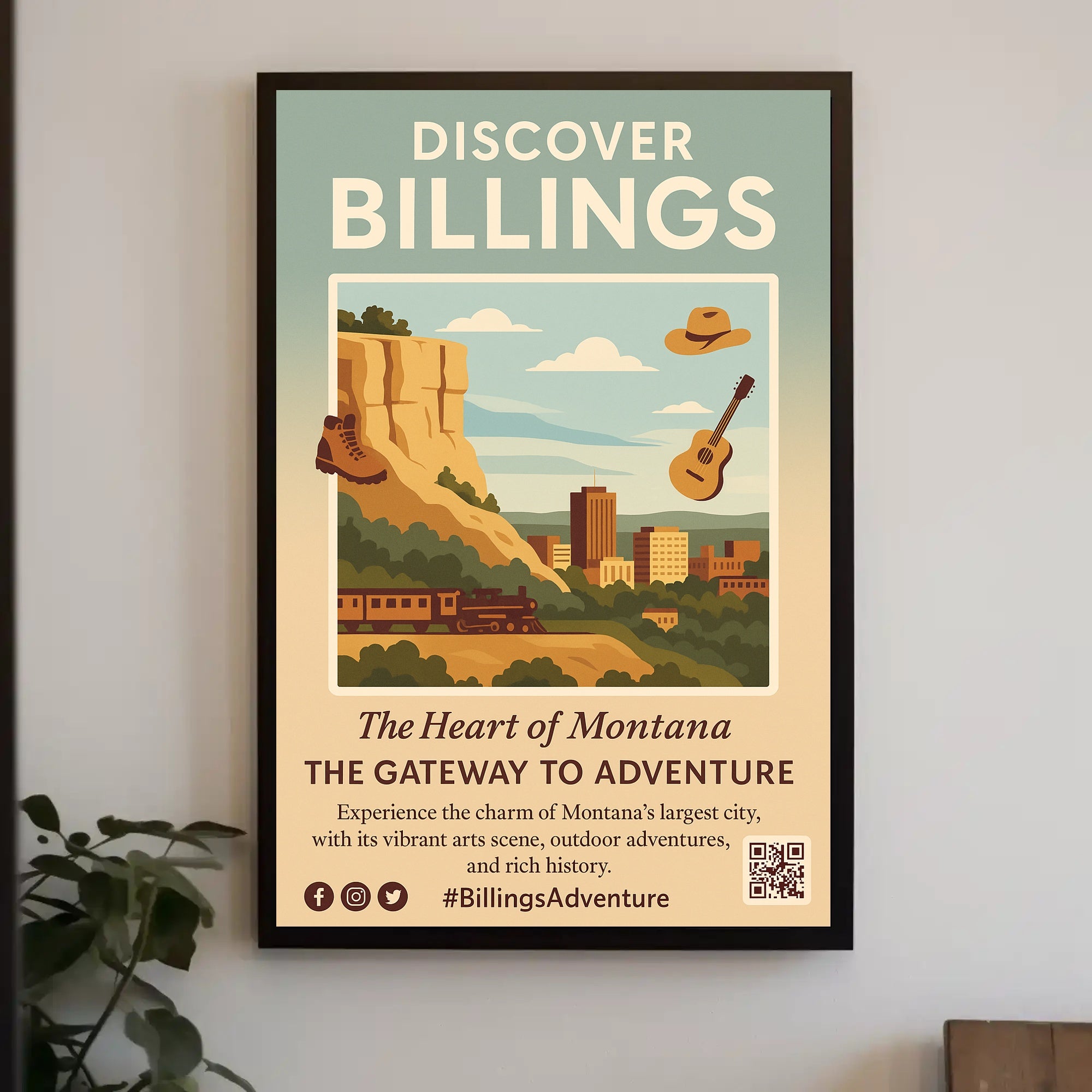 Discover Billings Poster PosterGoat
