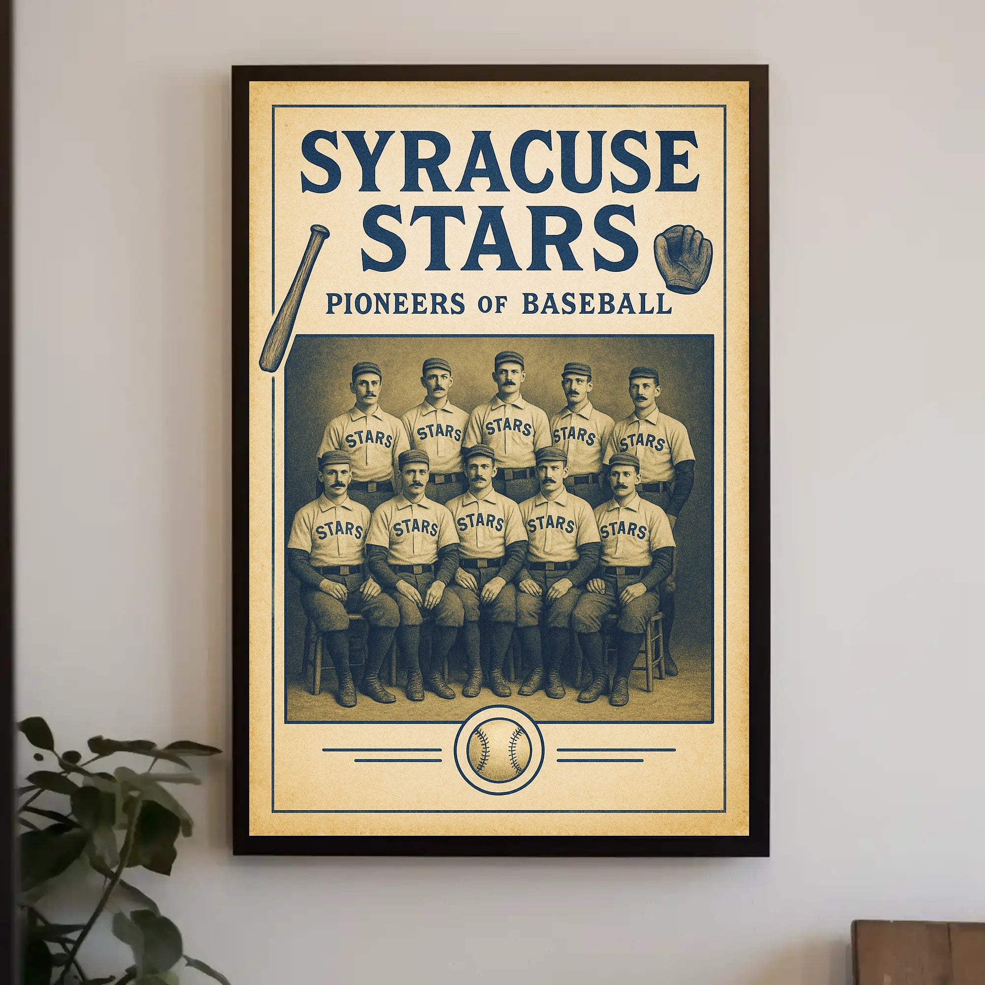 Syracuse Stars Pioneers of Baseball Poster PosterGoat