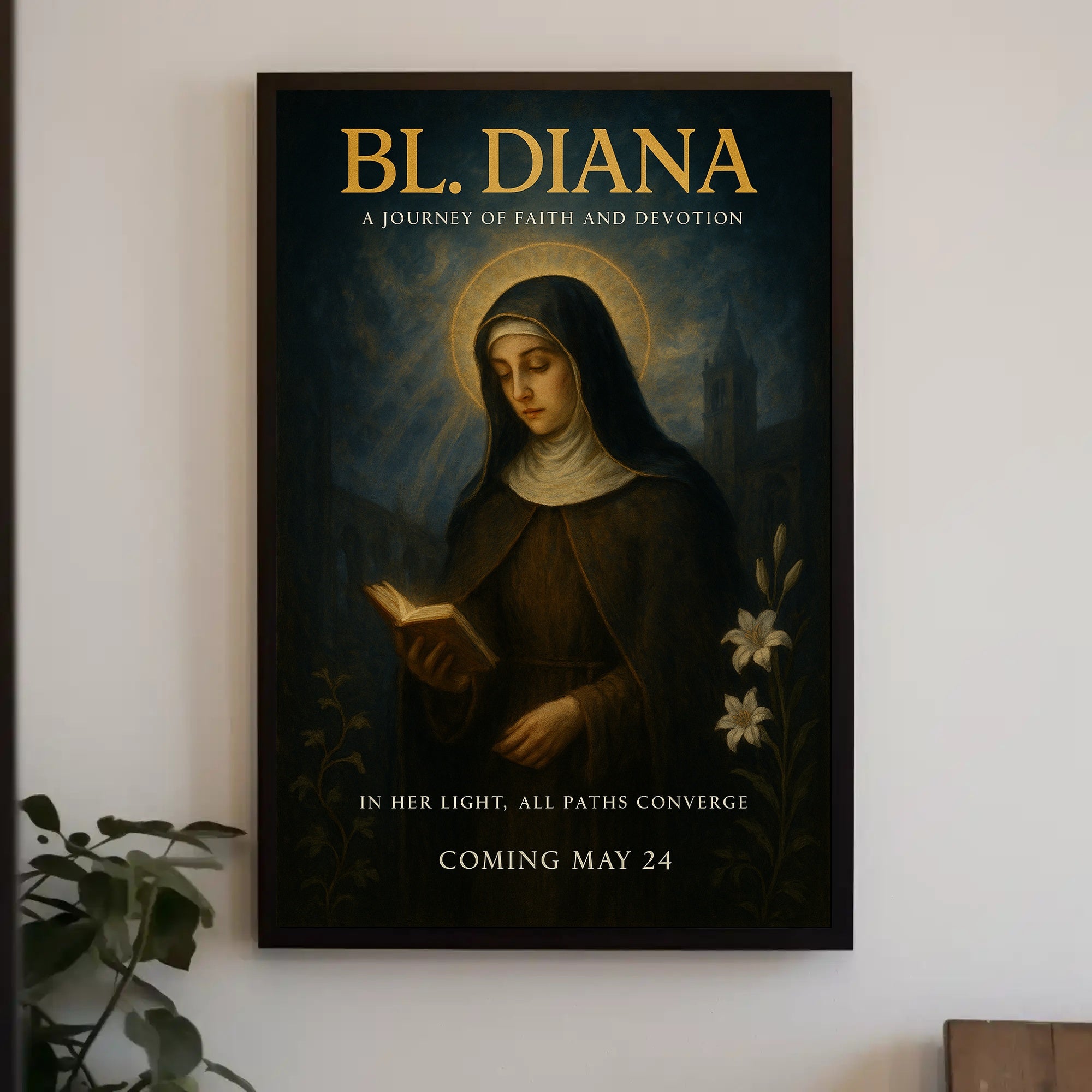 Bl. Diana A Journey of Faith and Devotion Poster PosterGoat