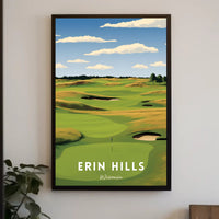 Erin Hills Golf Course Landscape Sports Poster