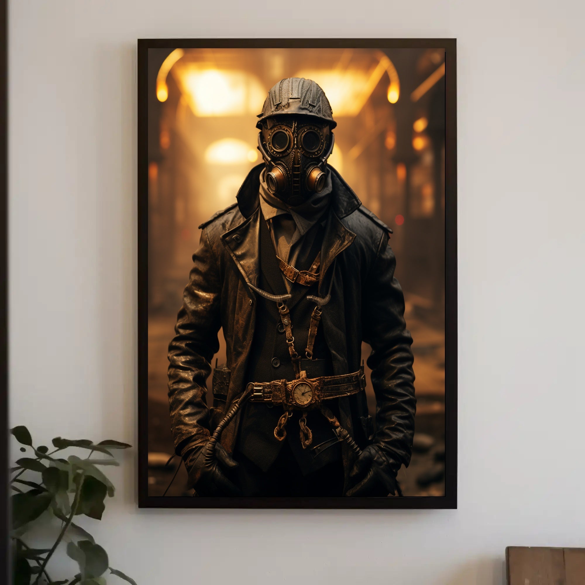 Steampunk Adventure Vintage Industrial Futuristic Sci-Fi Poster