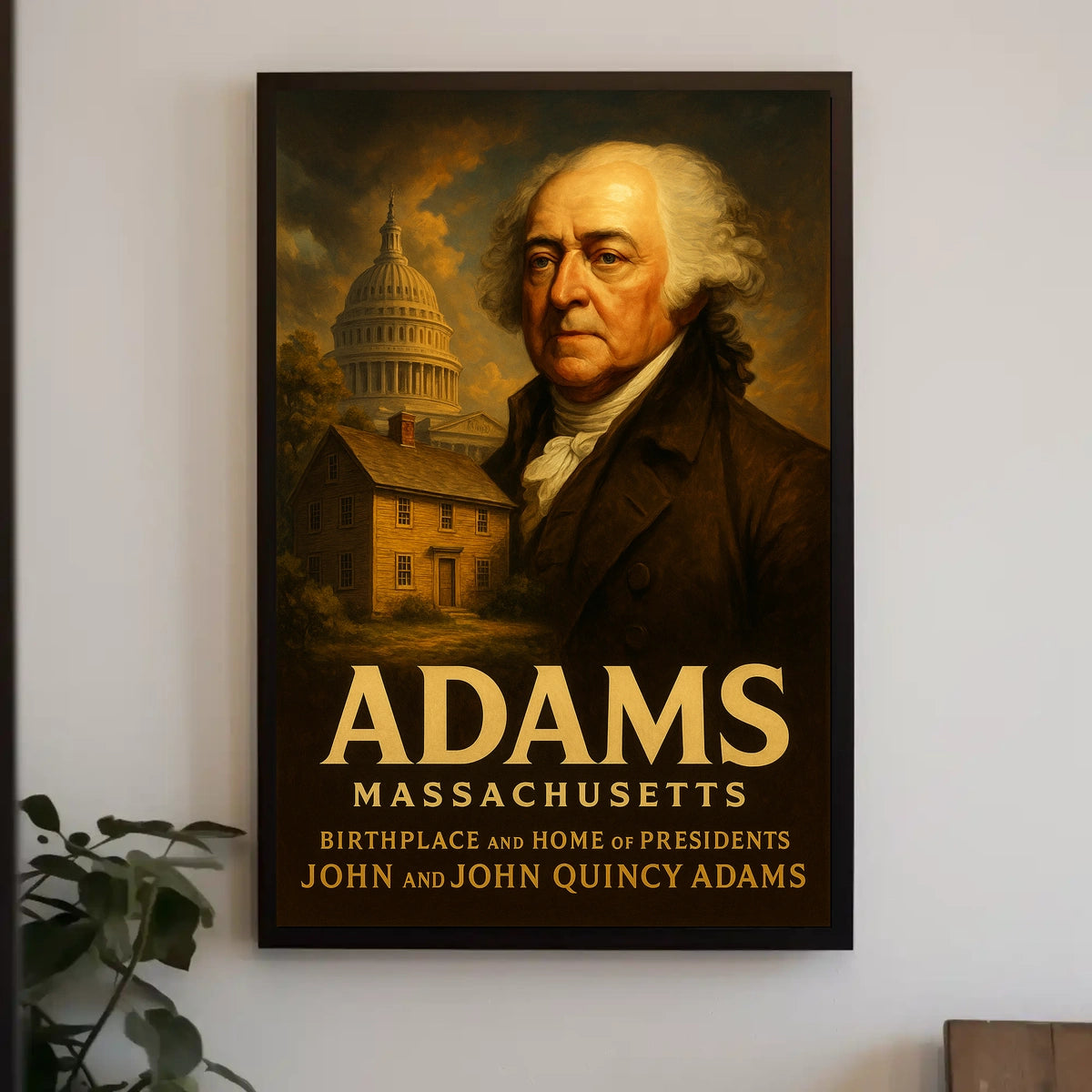 John And John Quincy Adams Poster