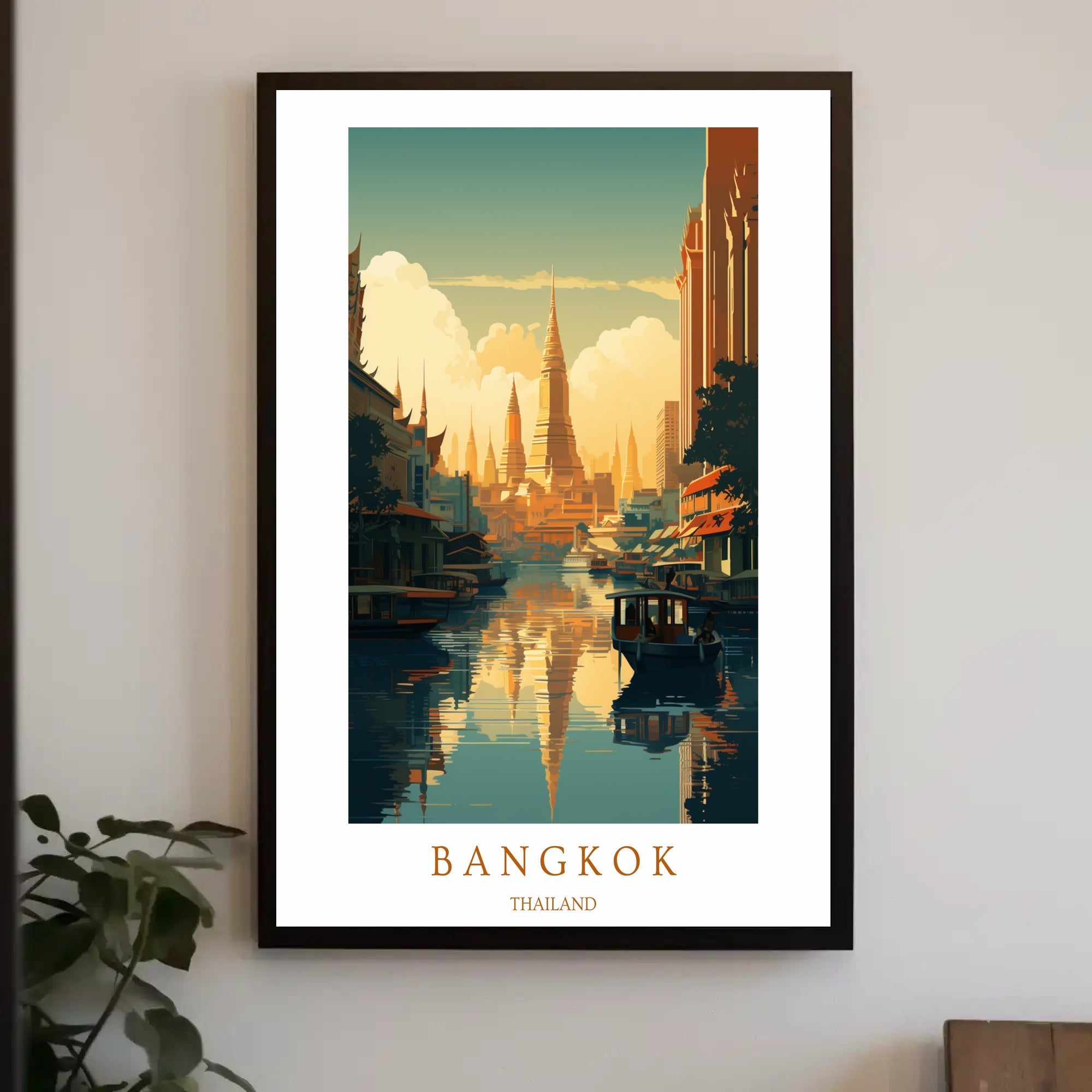 Serene Bangkok Skyline Poster PosterGoat