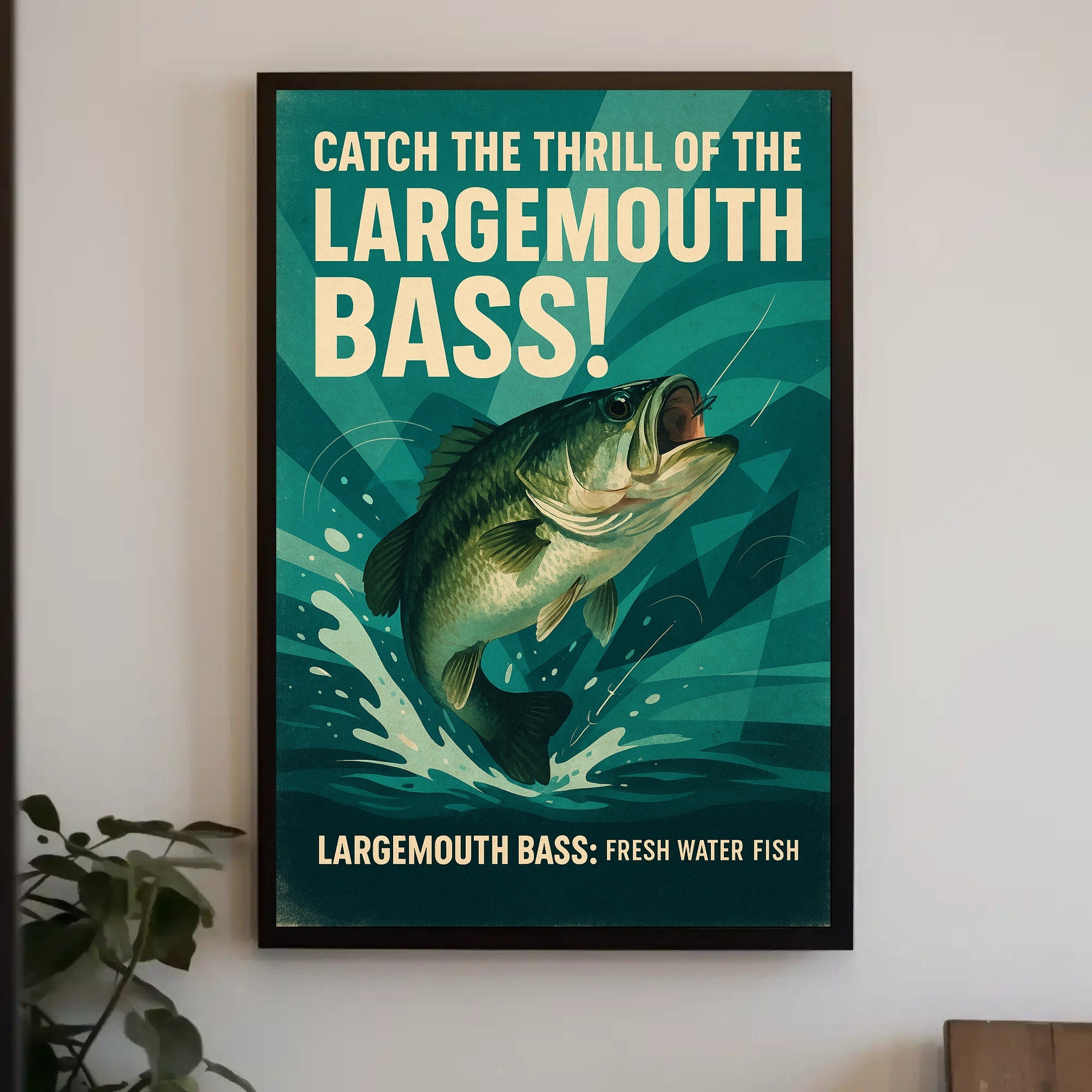 Catch the Thrill of the Largemouth Bass Poster PosterGoat