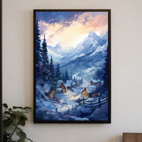 Winter Wonderland Village Poster