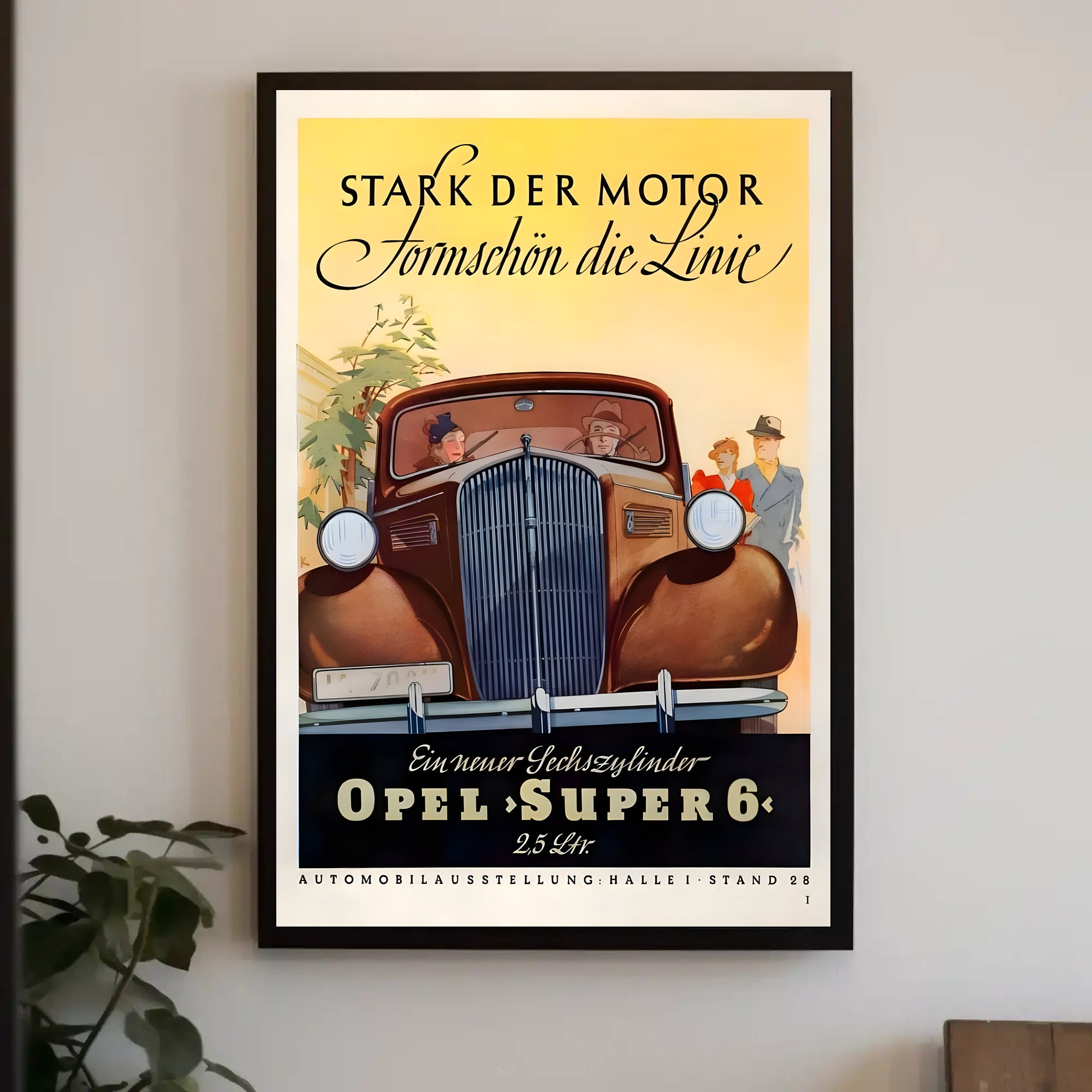 Opel Super 6 Advertisement Poster