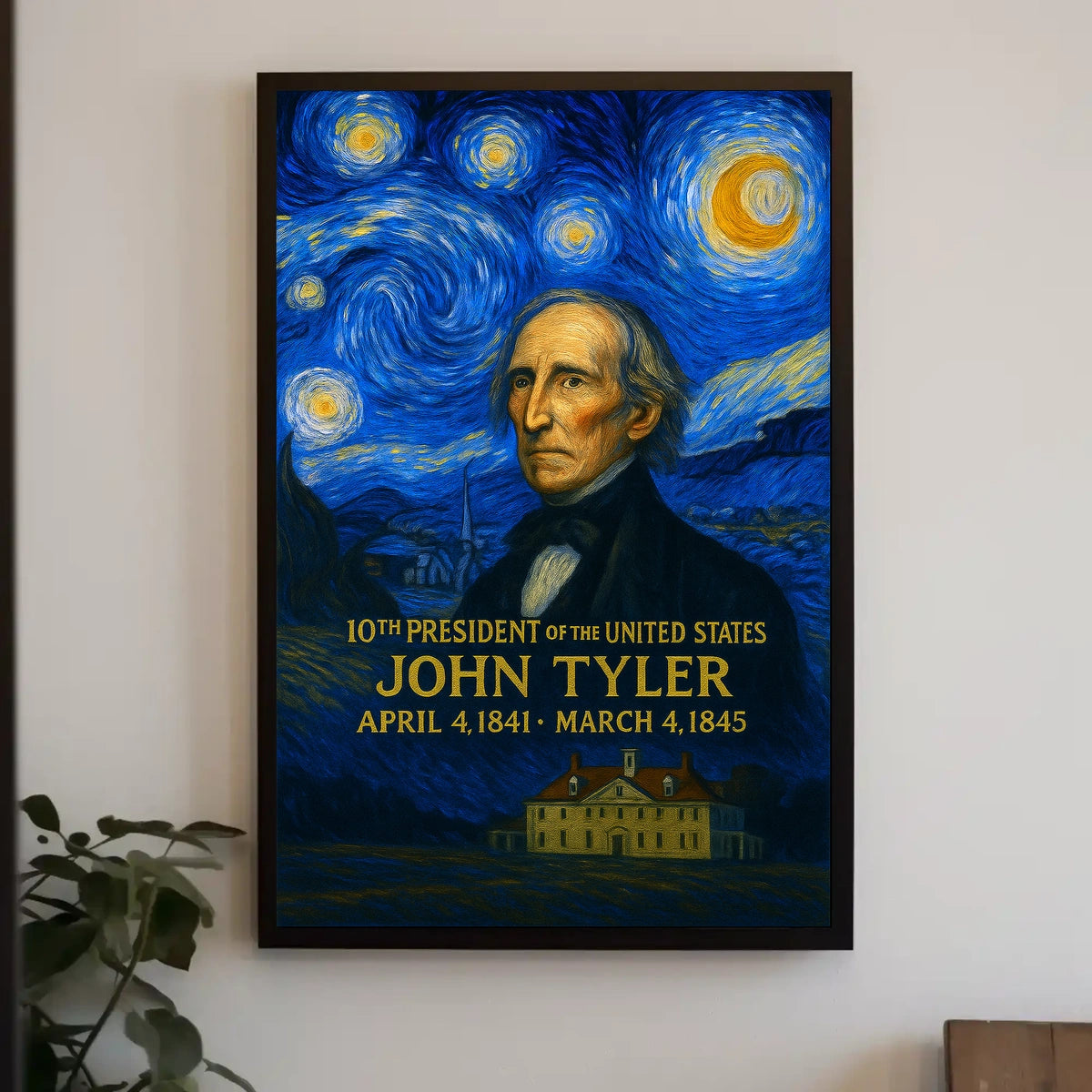 John Tyler 10th President of the United States Presidential Masterpiece Series Poster