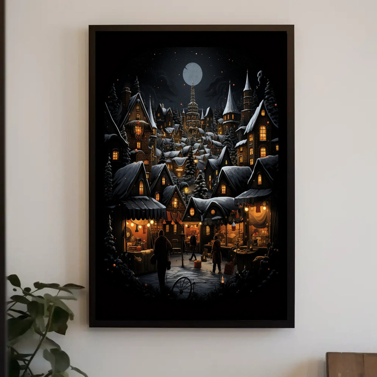 Enchanted Winter Village Poster