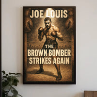 Joe Louis The Brown Bomber Poster PosterGoat