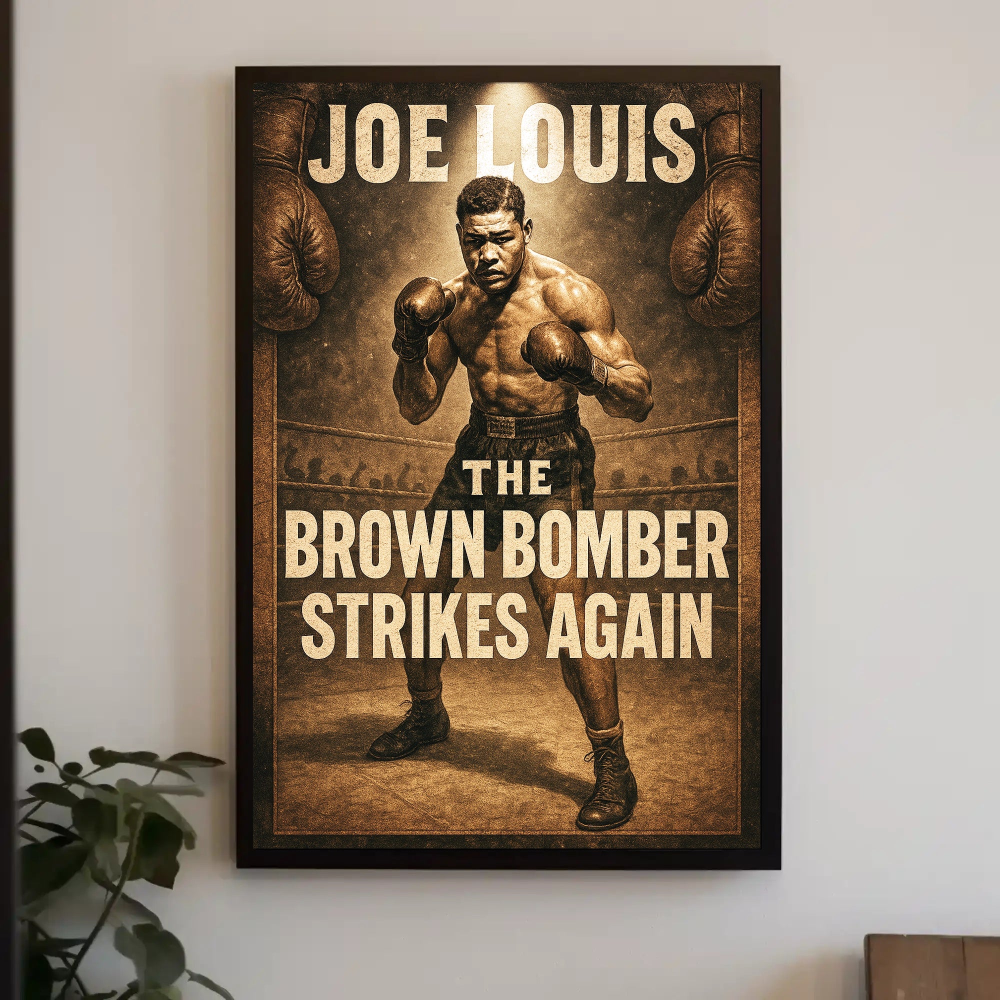Joe Louis The Brown Bomber Poster PosterGoat