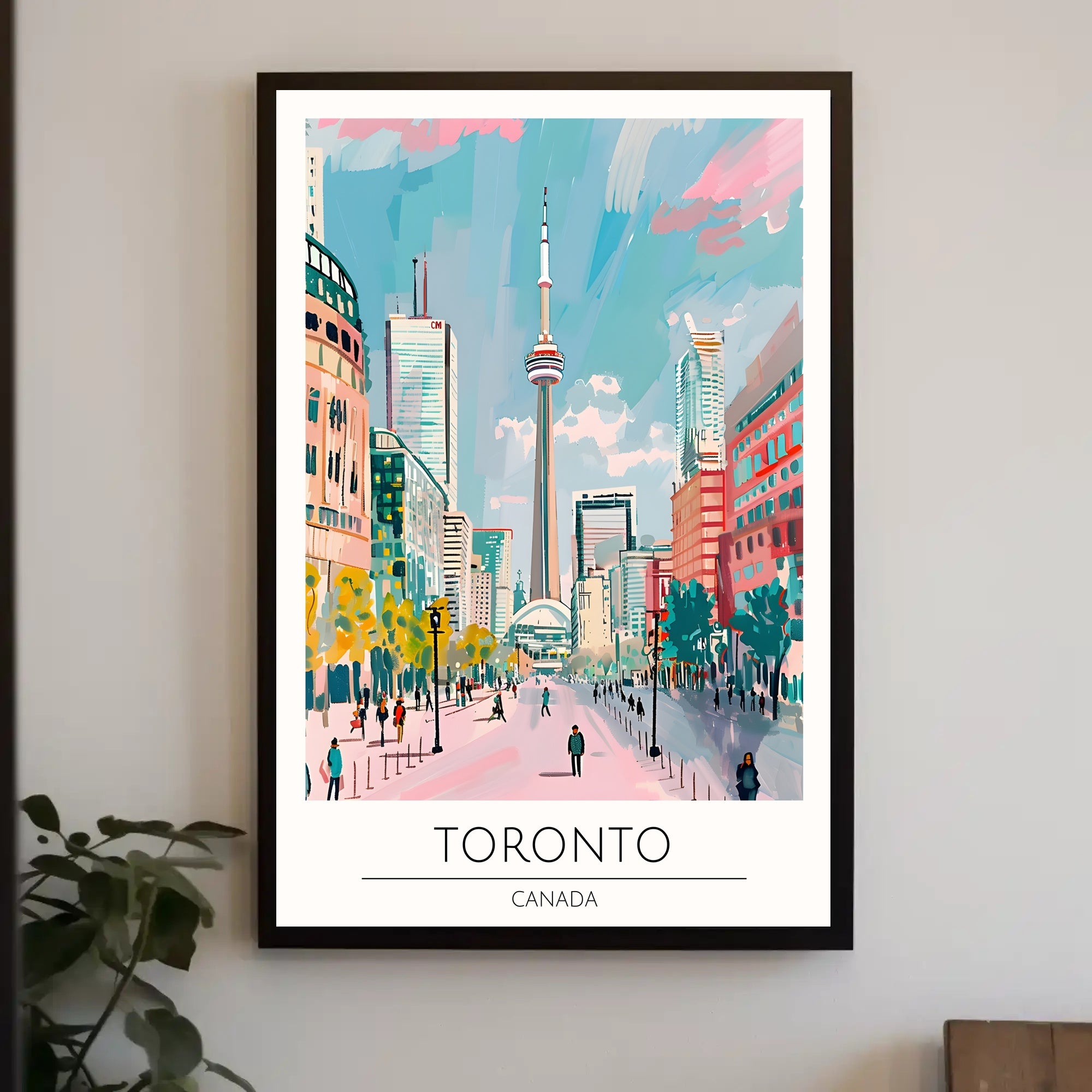 Vibrant Toronto Skyline Poster PosterGoat