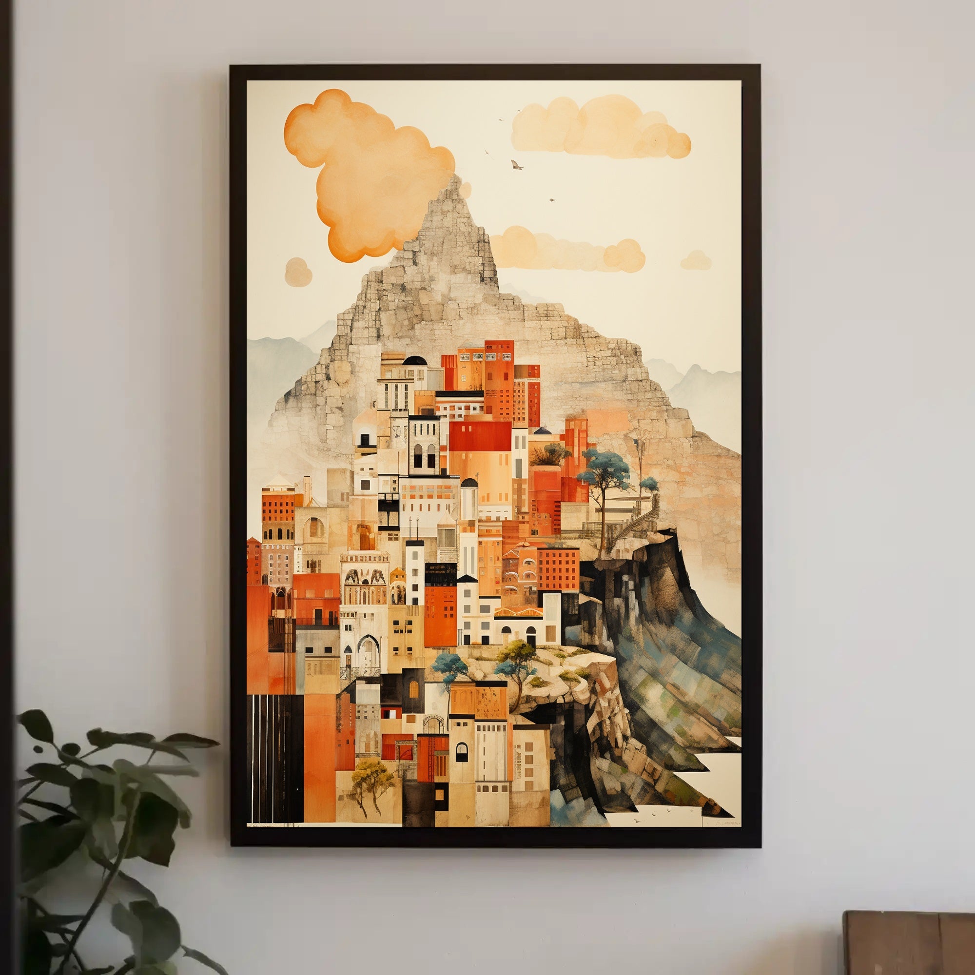Urban Mountain Dreamscape Poster