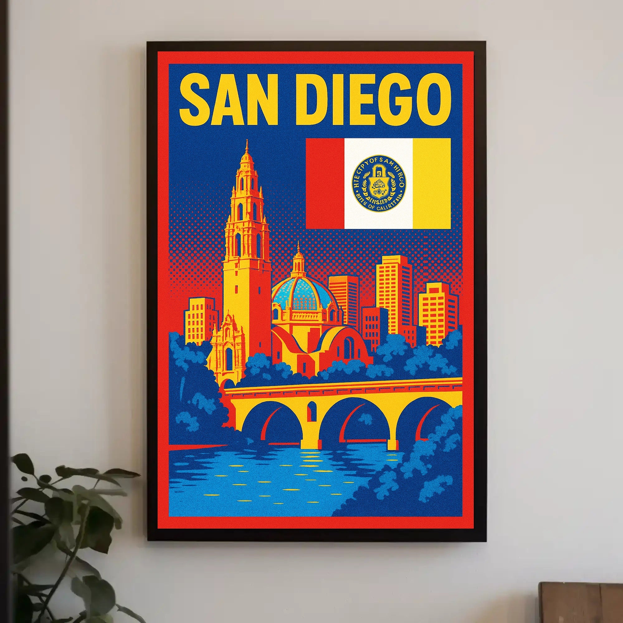 San Diego A Vibrant Cityscape Poster PosterGoat