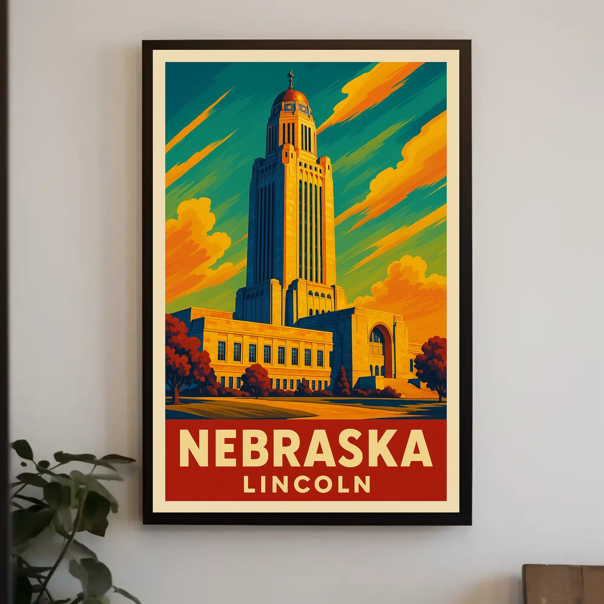 Nebraska State Capitol Poster