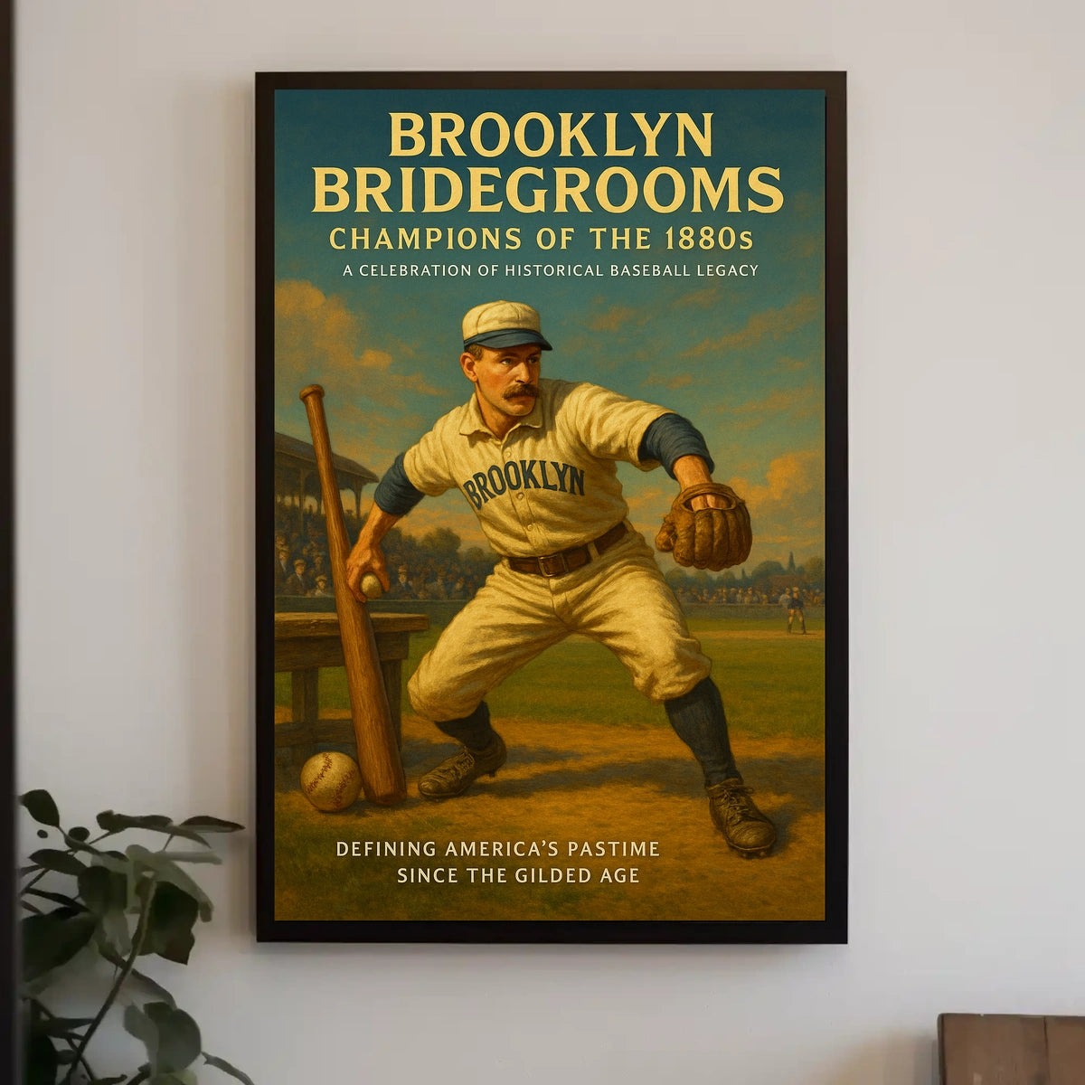 Brooklyn Bridegrooms Champions of the 1880s Poster