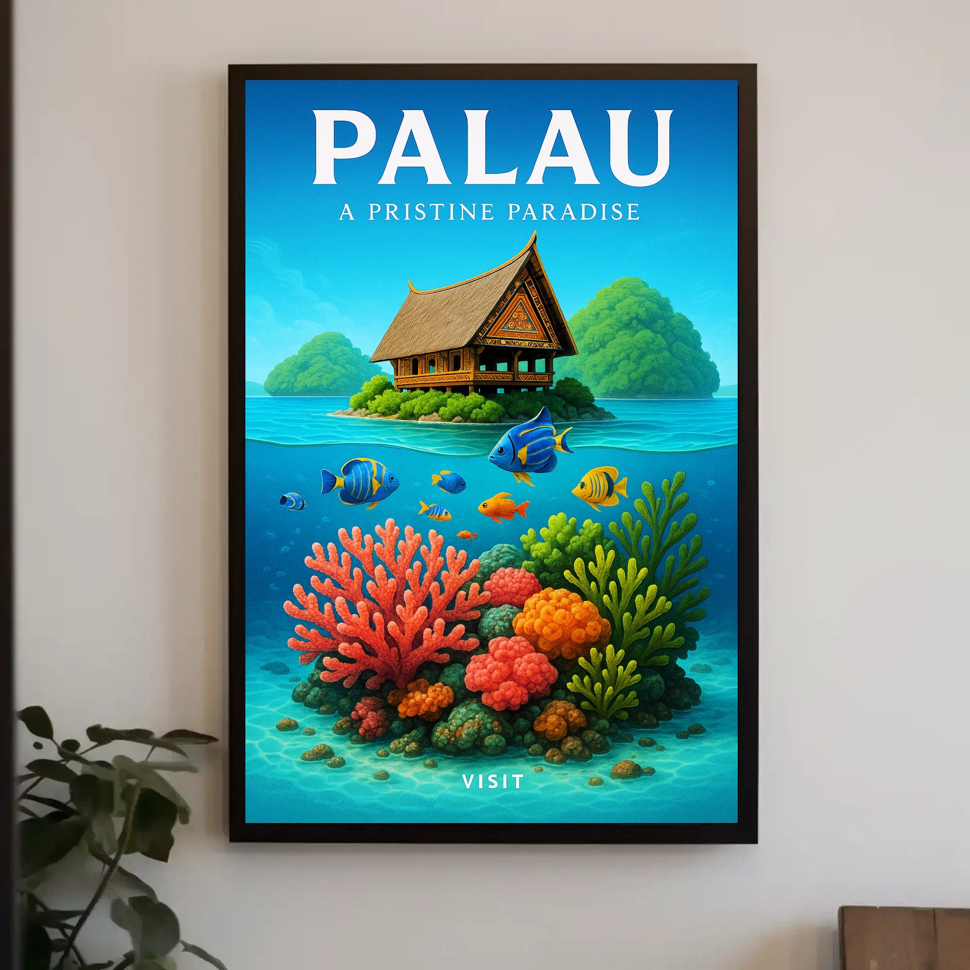 Palau A Pristine Paradise Poster PosterGoat