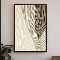 Zebra Stripe Illusion Poster