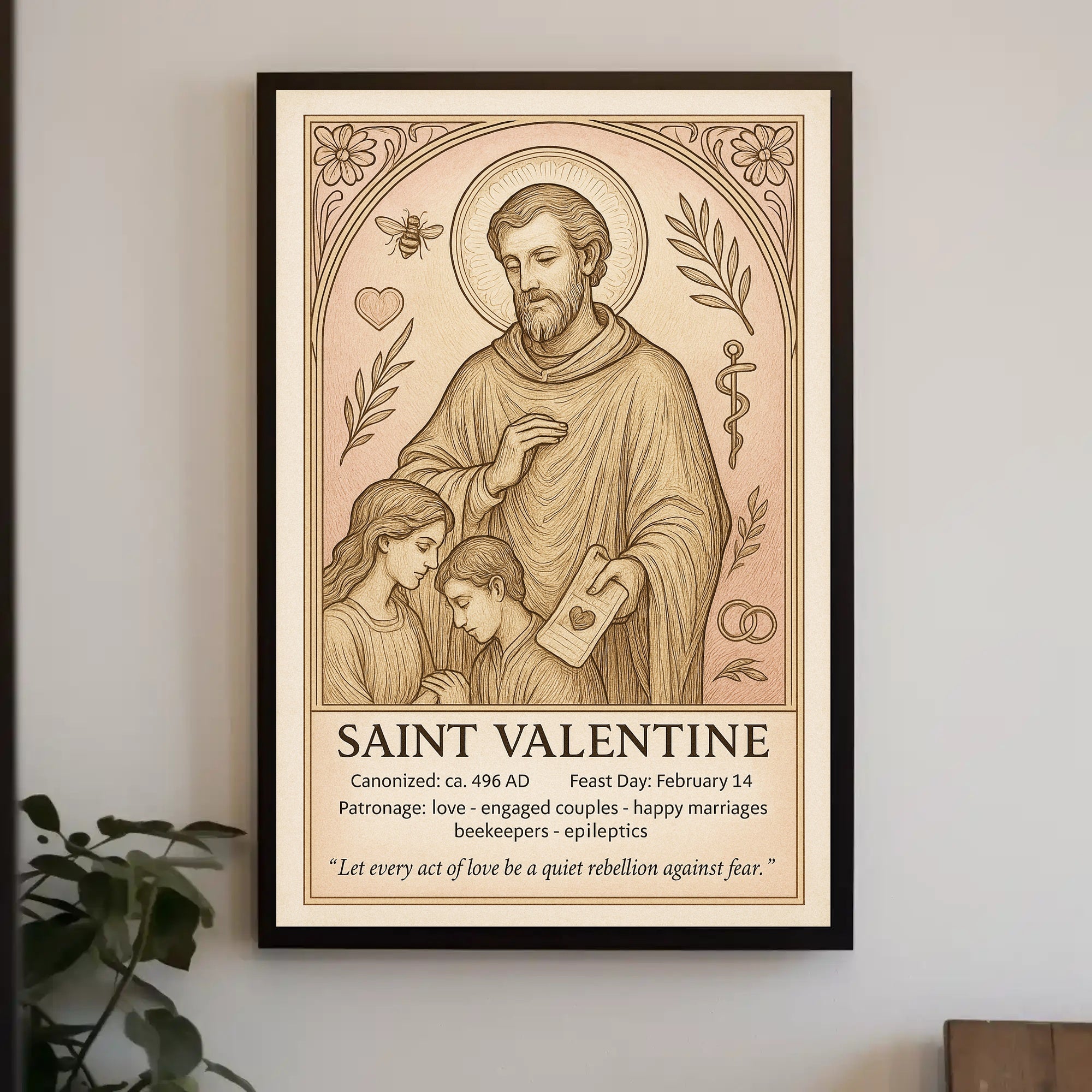 Saint Valentine Poster PosterGoat