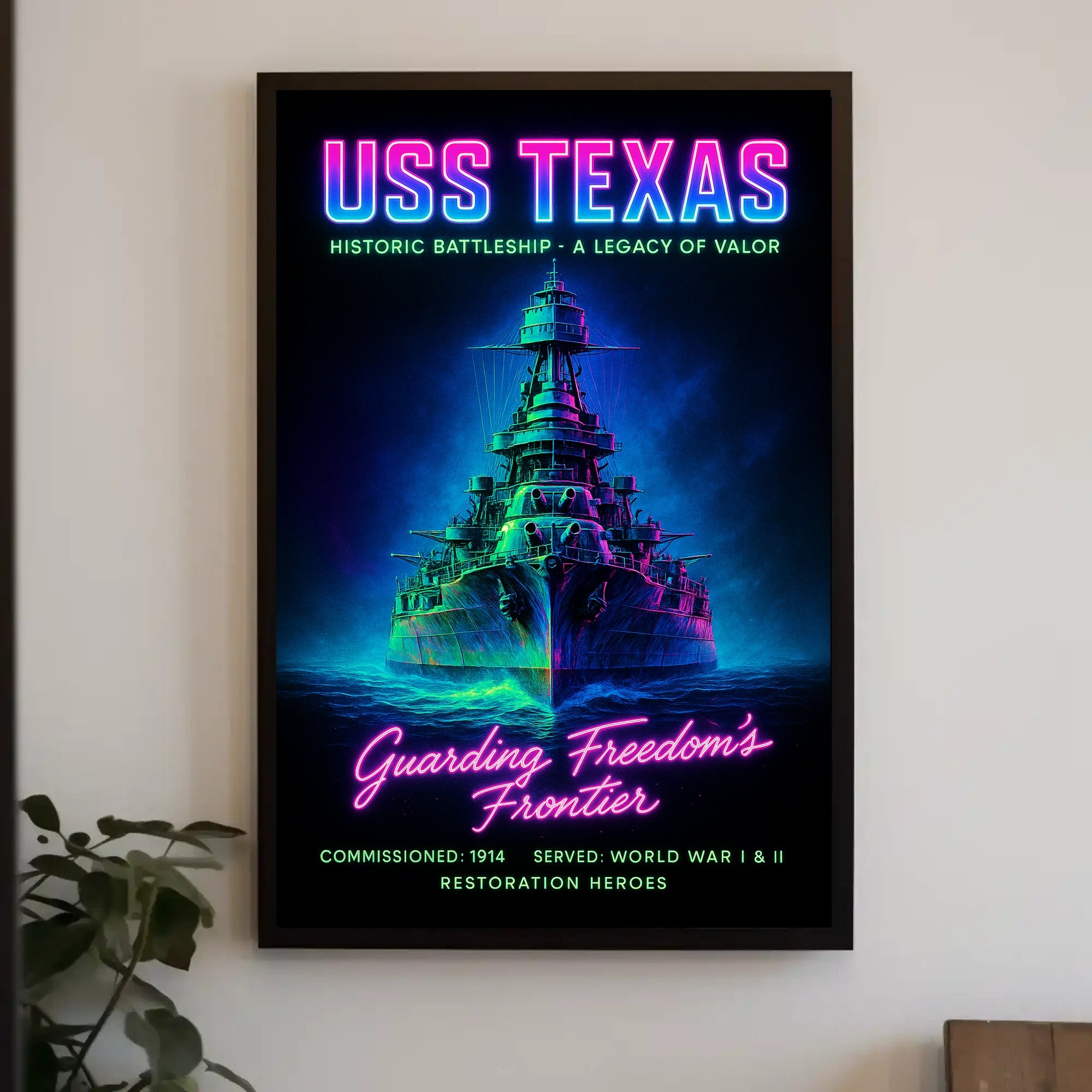 USS Texas A Legacy of Valor Poster PosterGoat