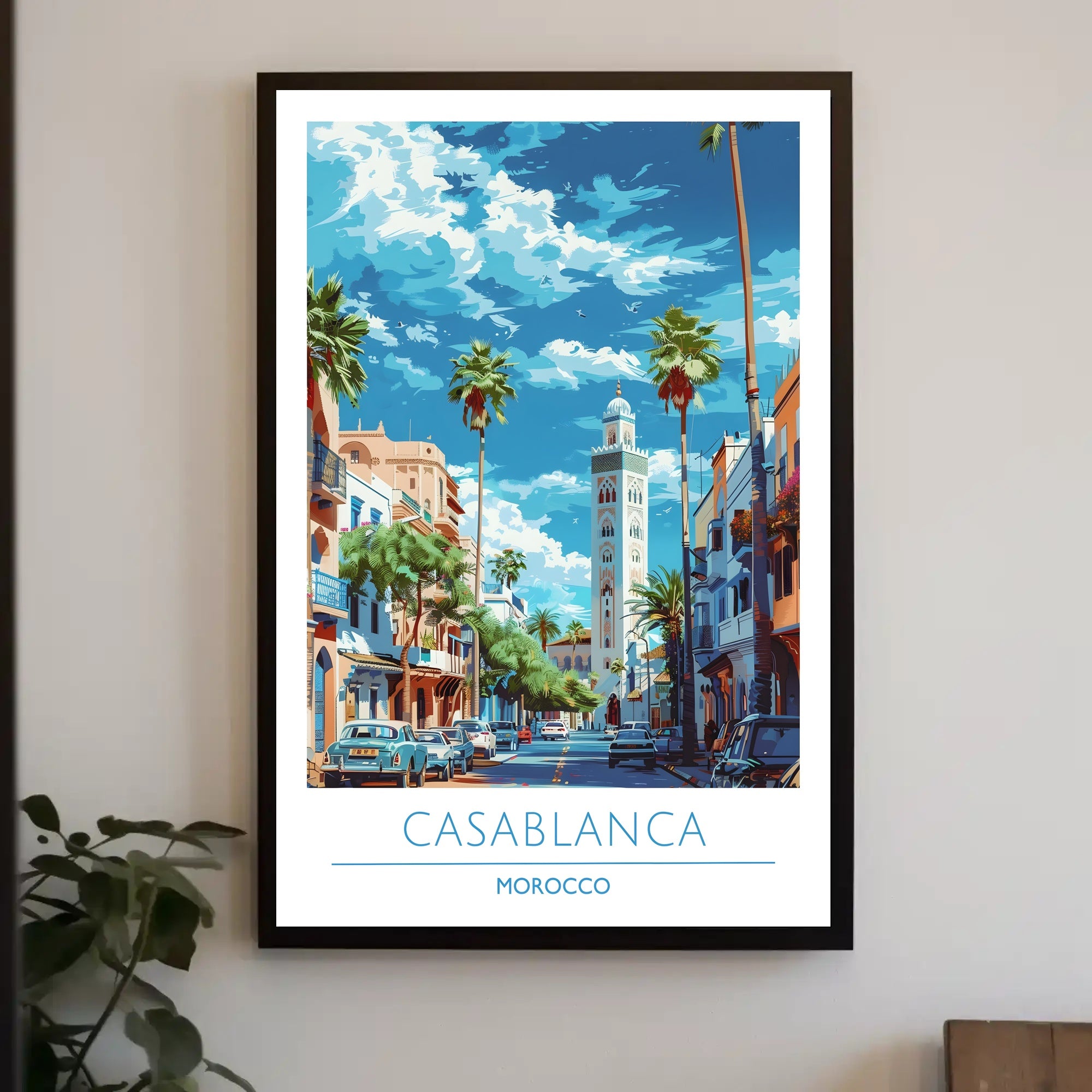 Casablanca Cityscape Poster